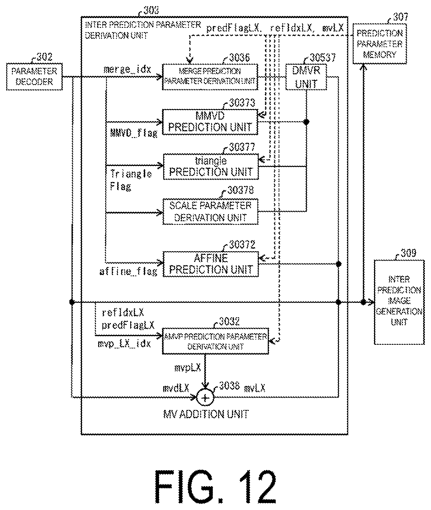 Patent US12445597 Figure 12 – Video decoding apparatus