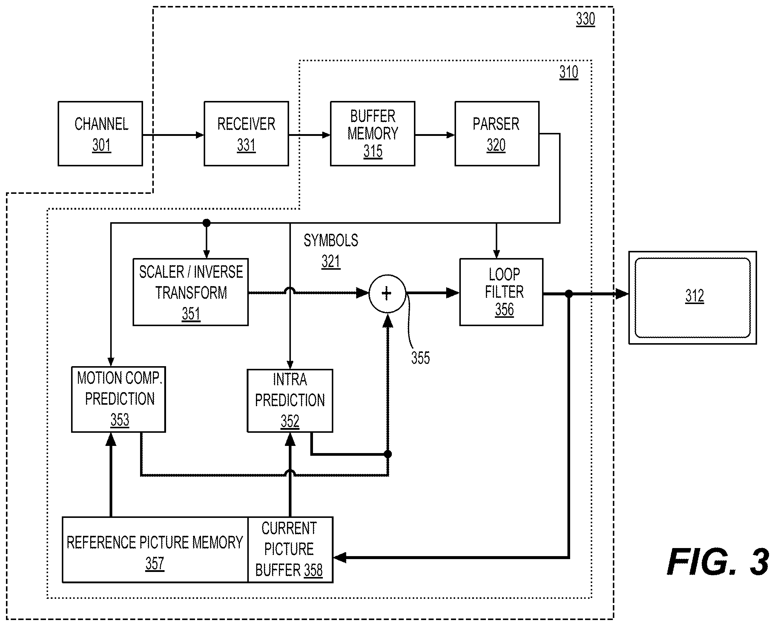 Patent US12445639 Figure 3 – Method and apparatus for video coding