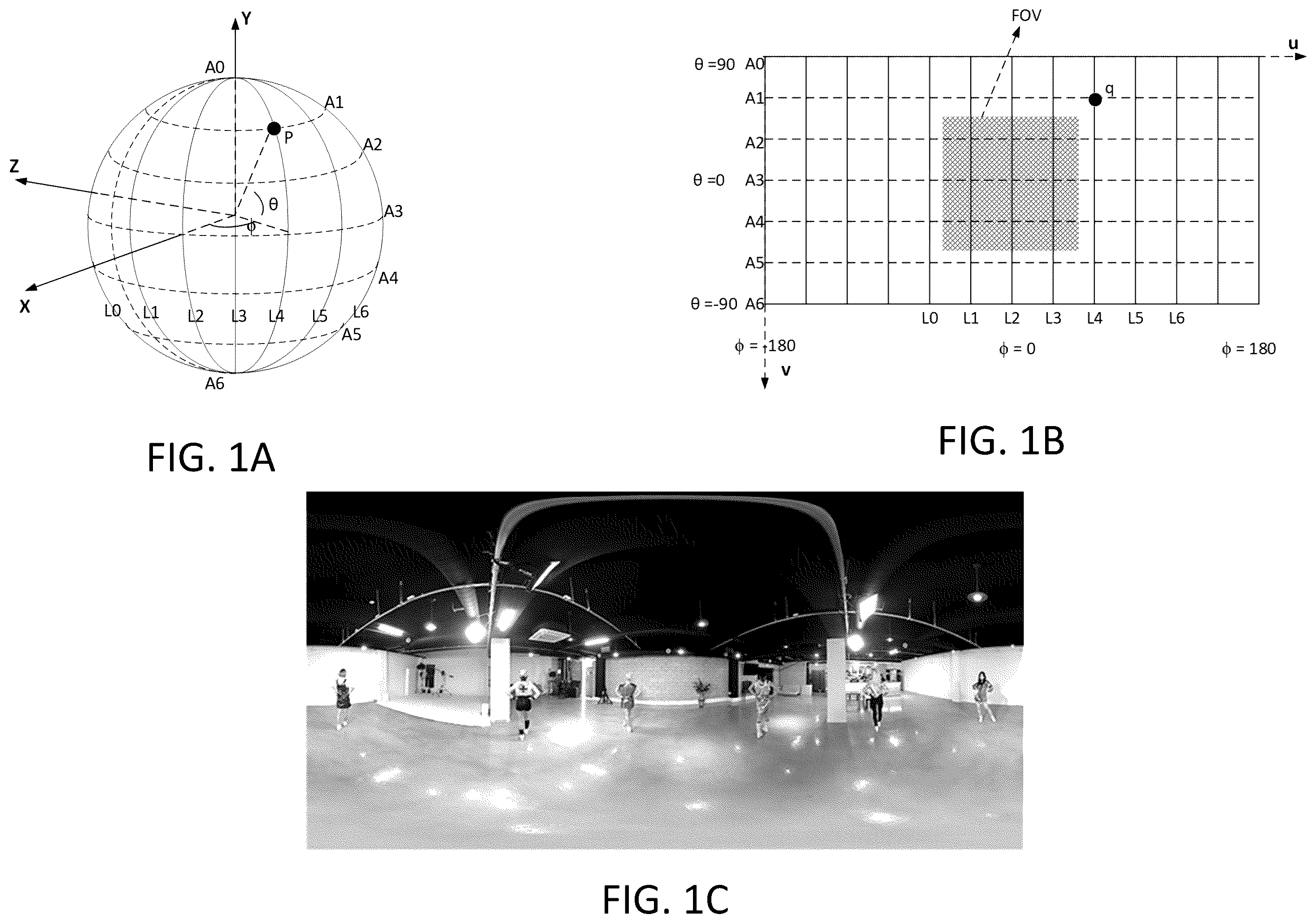 Patent US12445646 — 360-degree video coding using face continuities — Figure 1