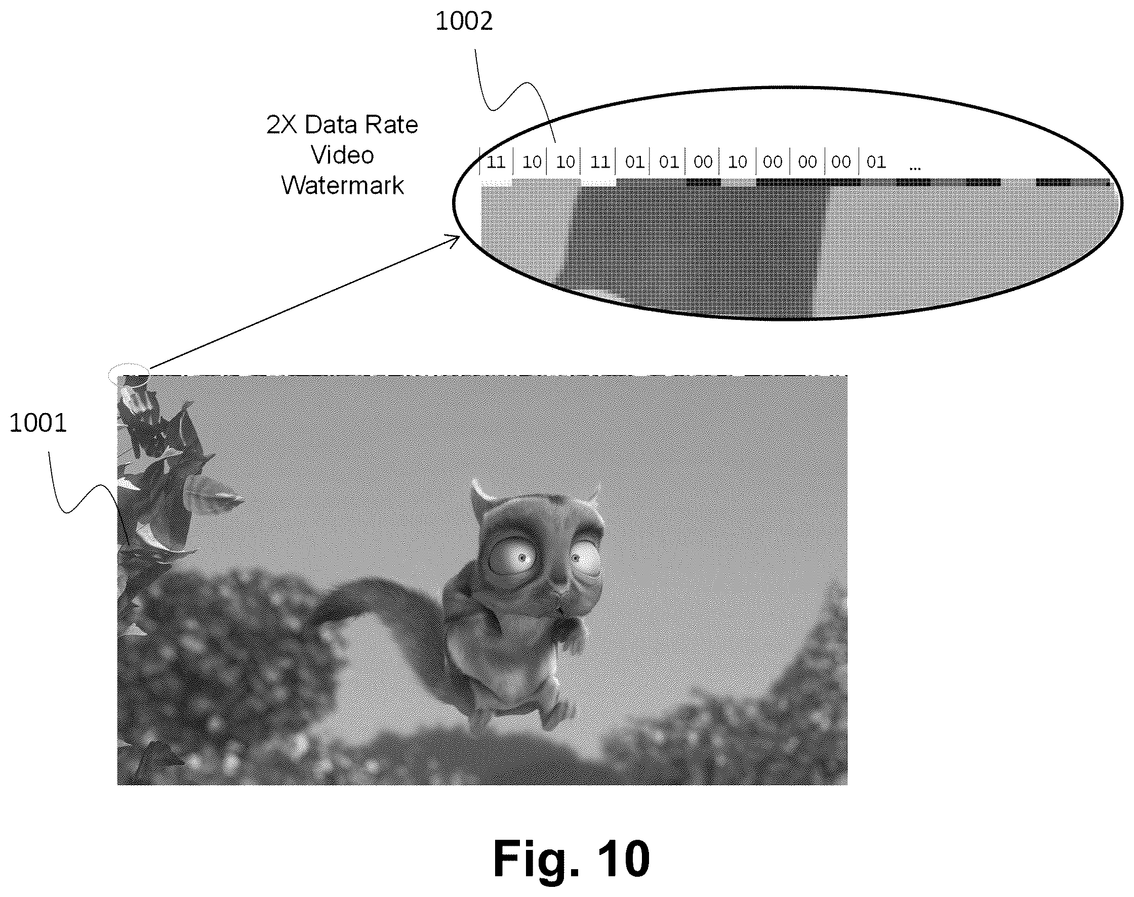 Patent US12445678 Figure 10 – Dynamic content serving using automated content recognition (ACR) and digital media watermarks