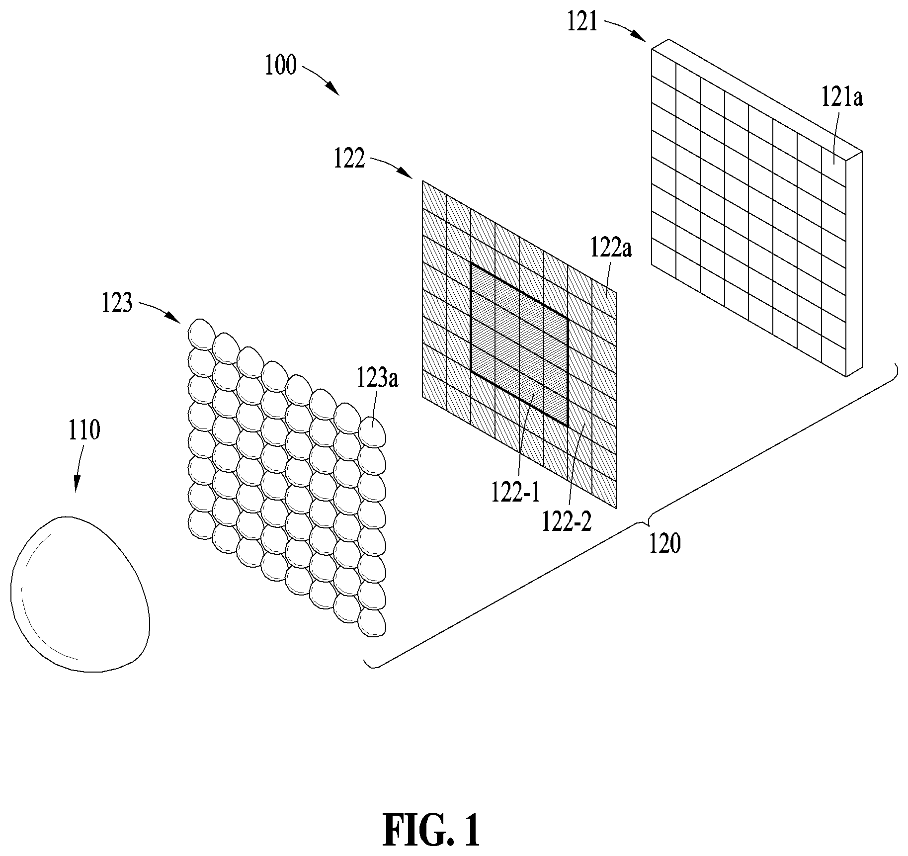 Patent US12445739 Figure 1 – Single image sensor for restoring images corresponding to various fields of view