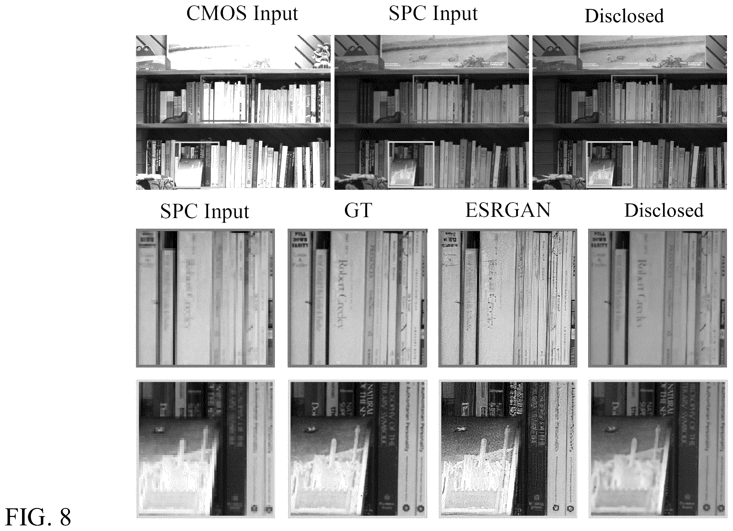 Patent US12445746 Figure 8 – Systems, methods, and media for high dynamic range imaging using single-photon and conventional image sensor data