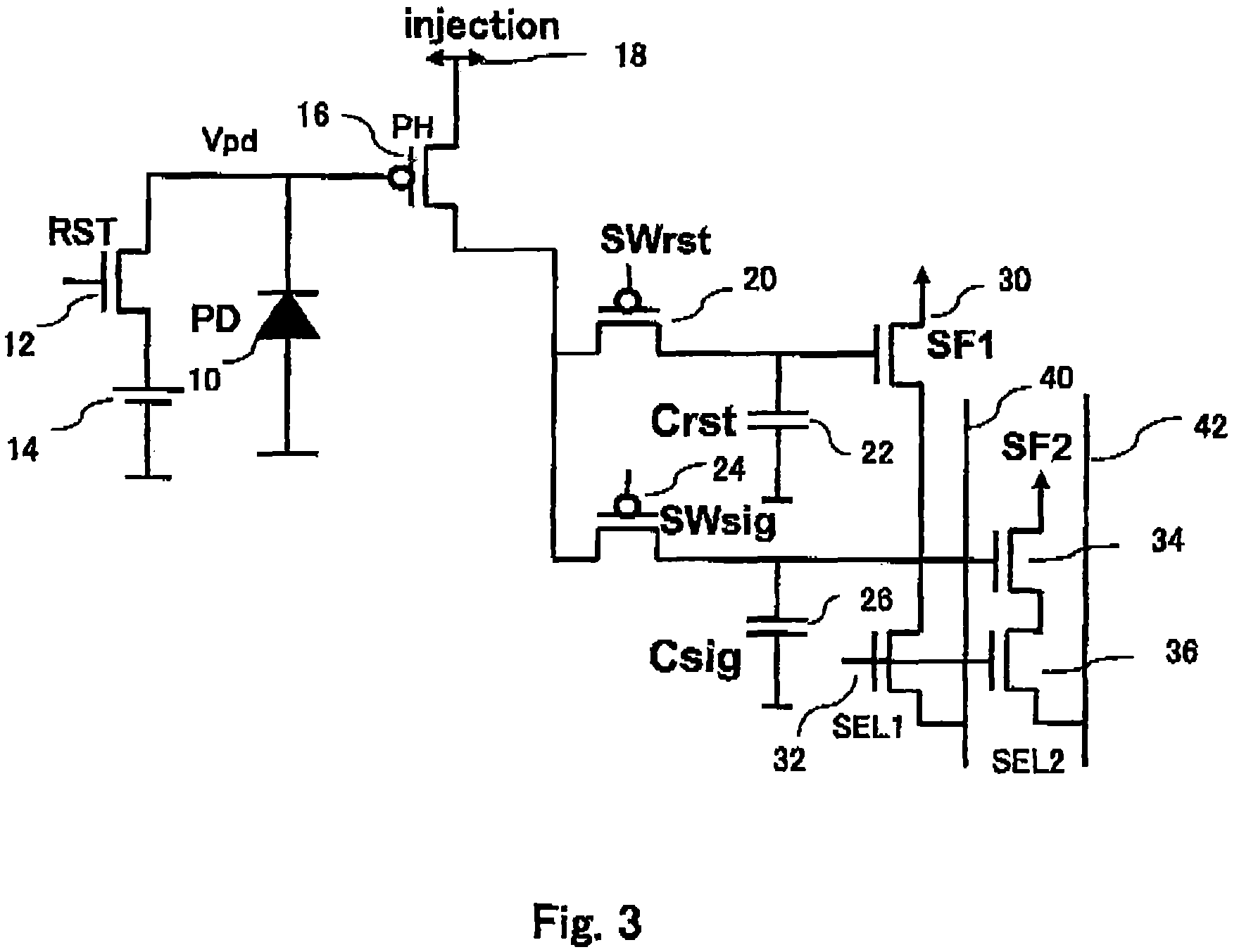 Patent US12445747 Figure 2 – Photo voltaic image sensor to supress black solar