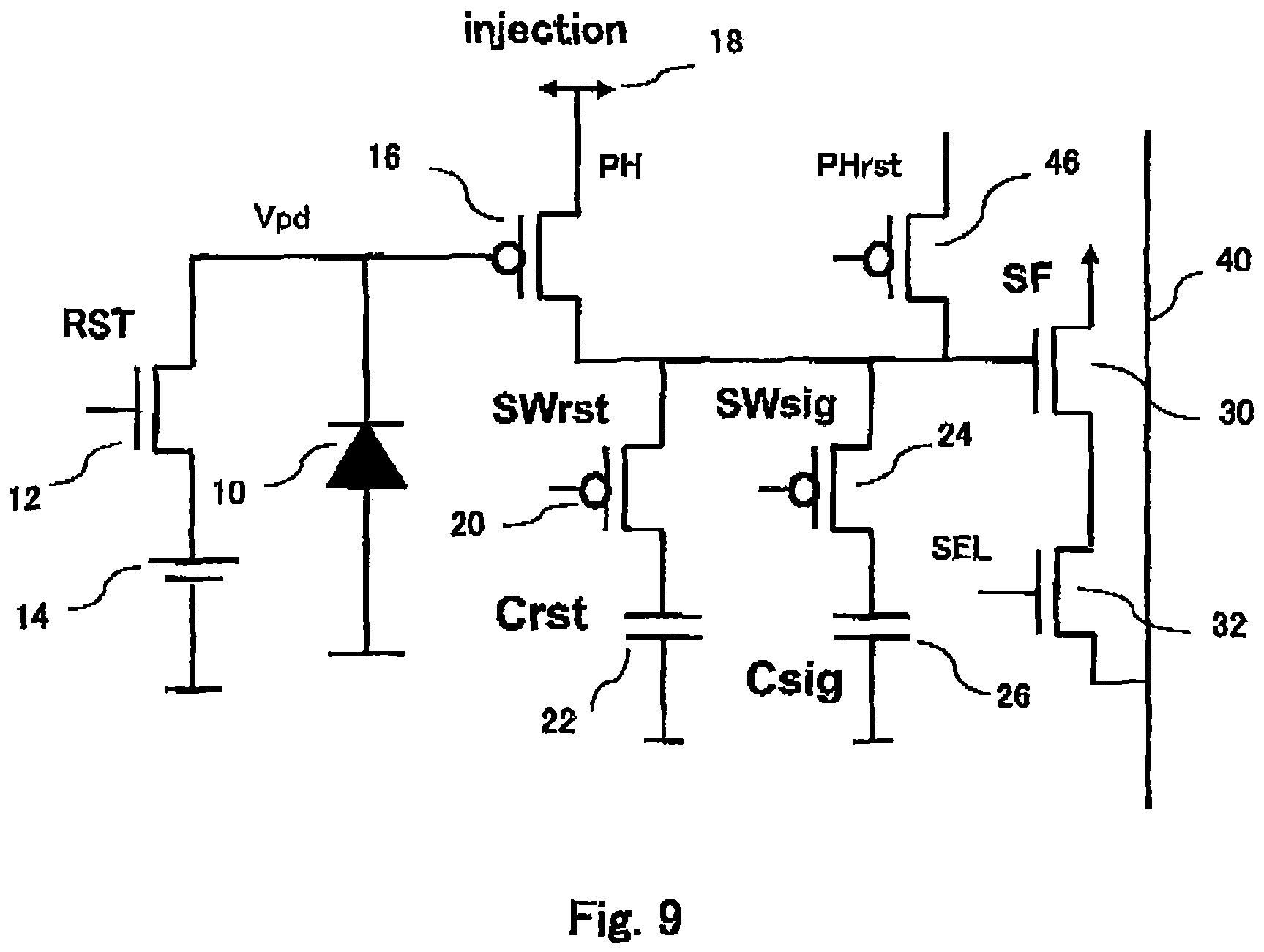 Patent US12445747 Figure 8 – Photo voltaic image sensor to supress black solar