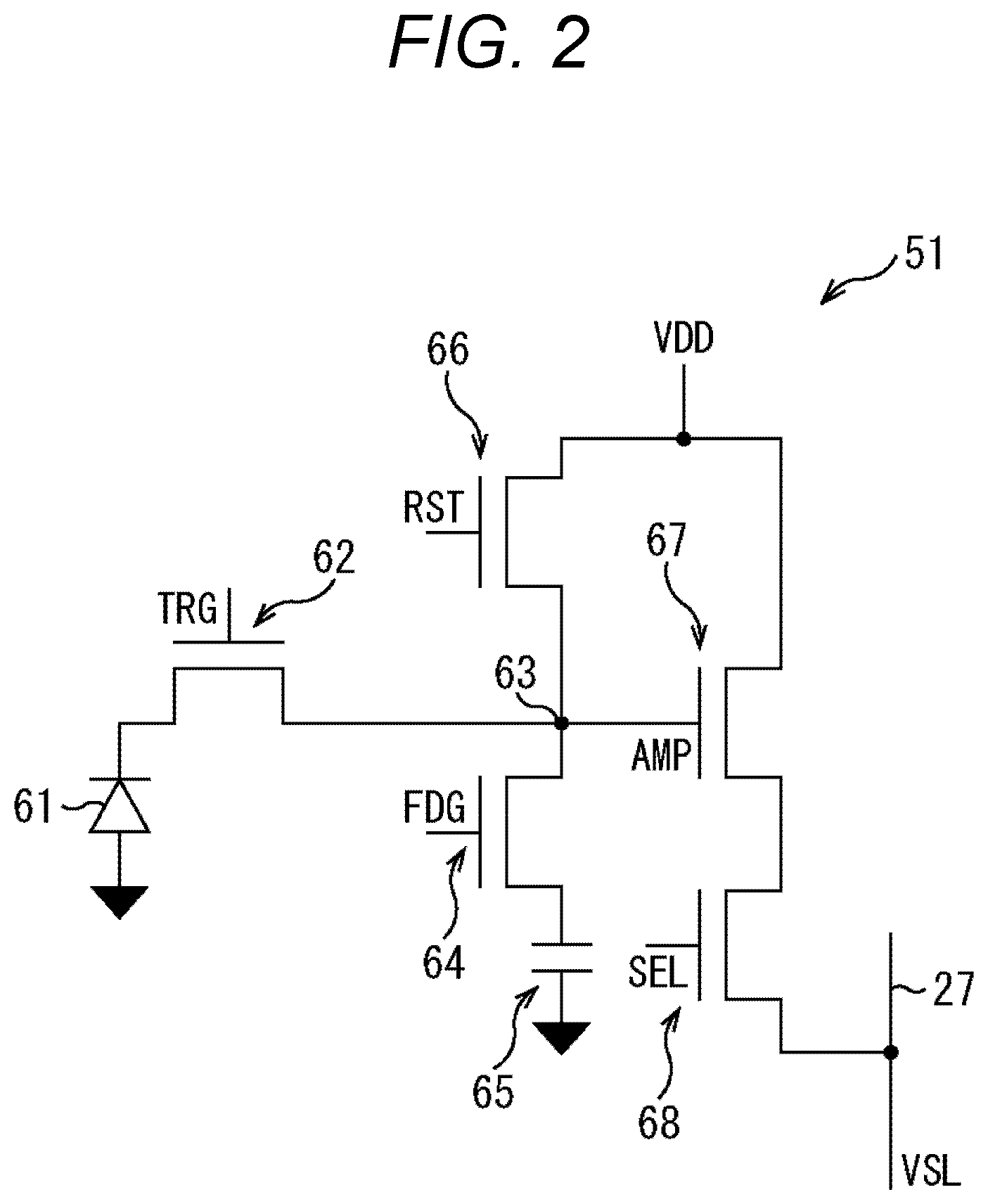 Patent US12445750 Figure 2 – Solid-state image sensor, imaging device, and electronic device