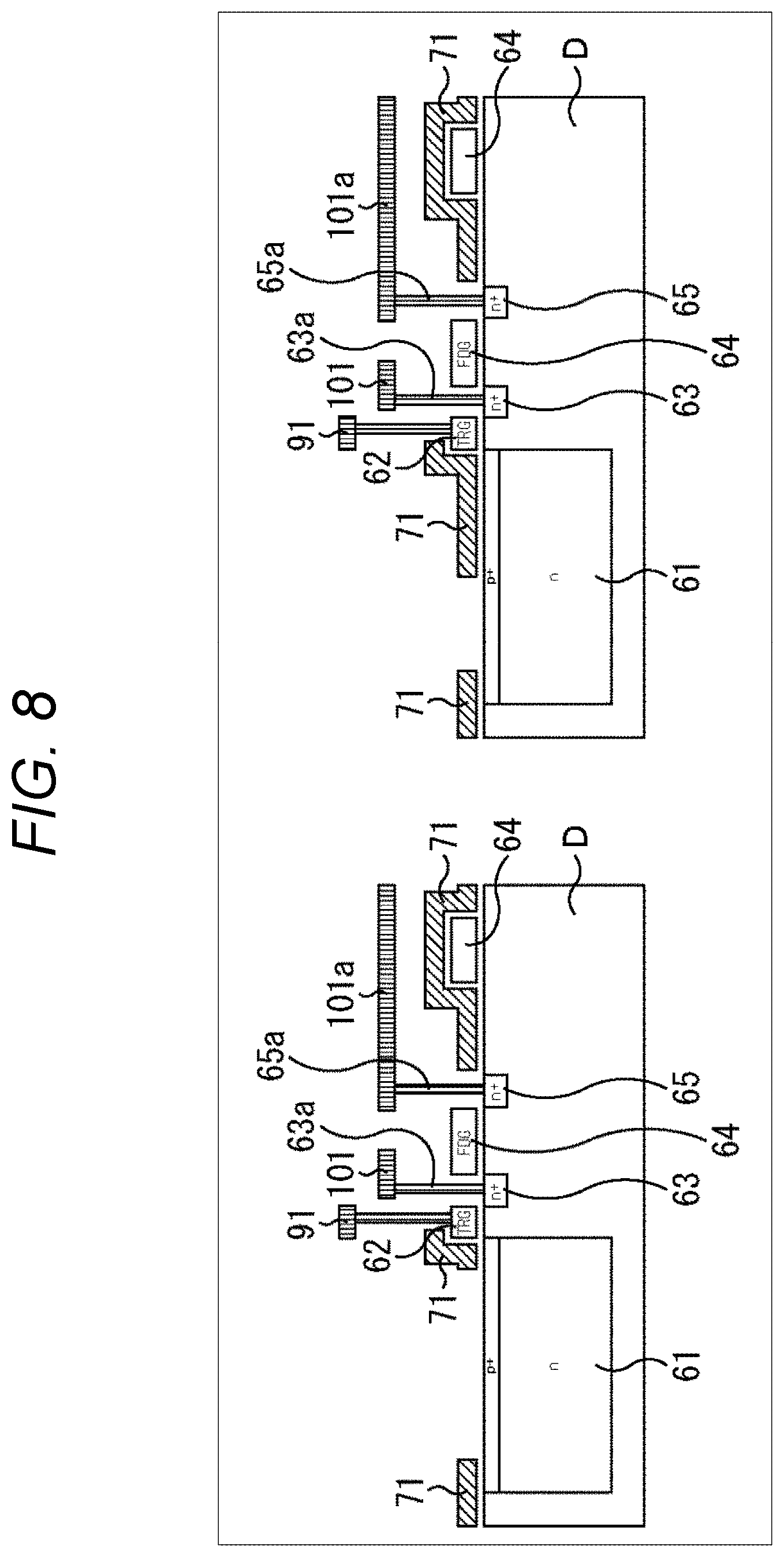 Patent US12445750 Figure 8 – Solid-state image sensor, imaging device, and electronic device