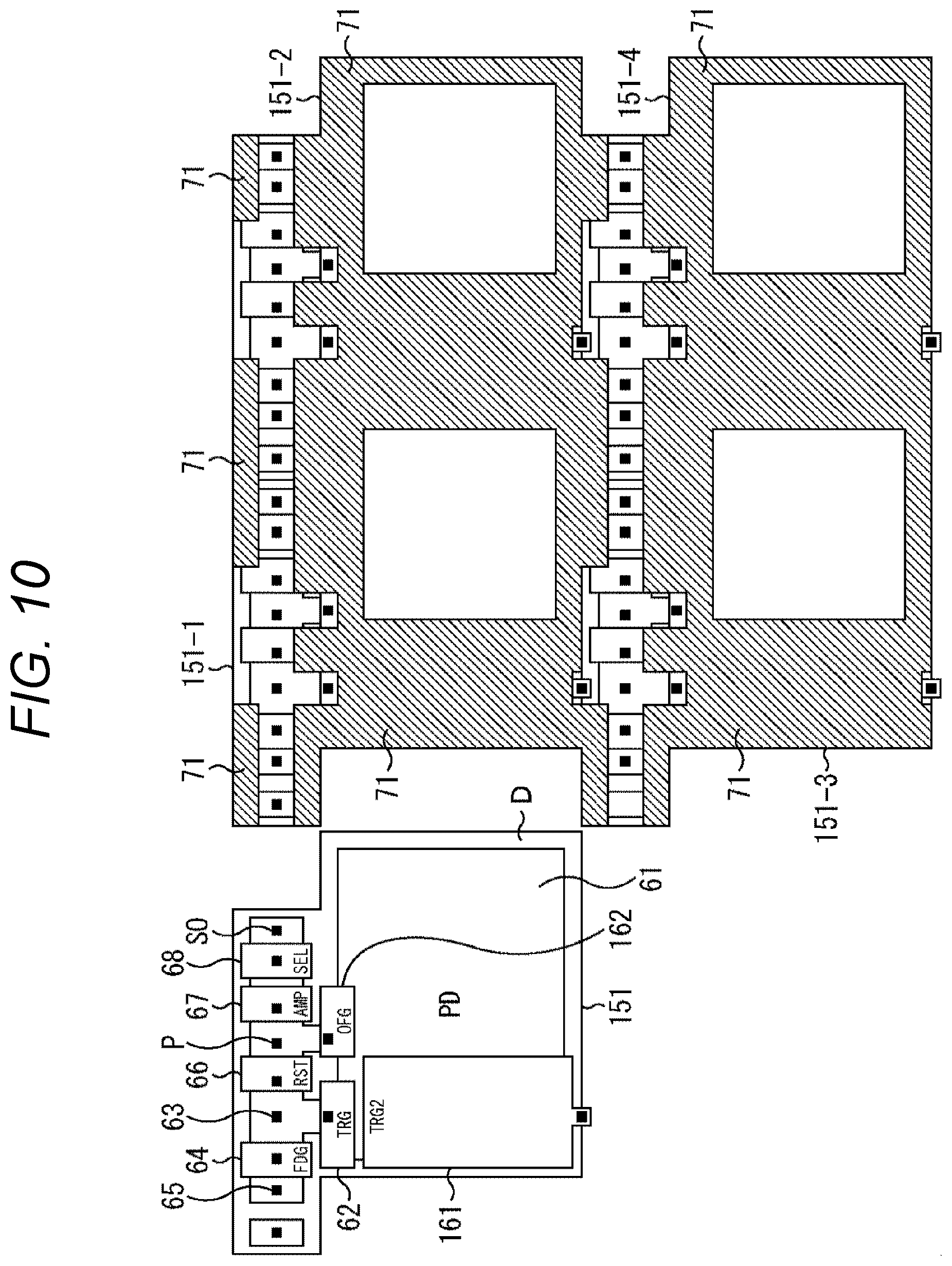 Patent US12445750 Figure 10 – Solid-state image sensor, imaging device, and electronic device