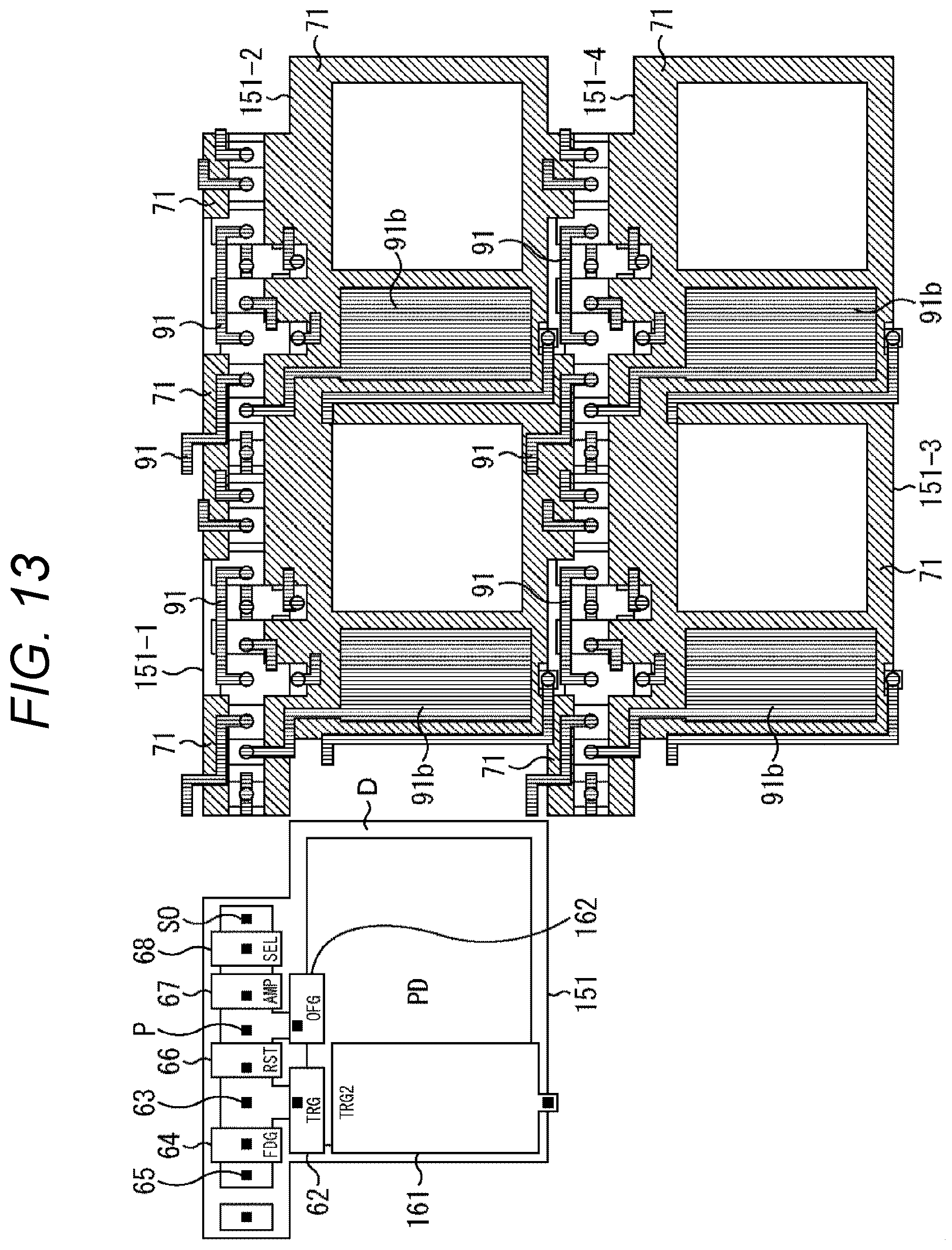 Patent US12445750 Figure 13 – Solid-state image sensor, imaging device, and electronic device