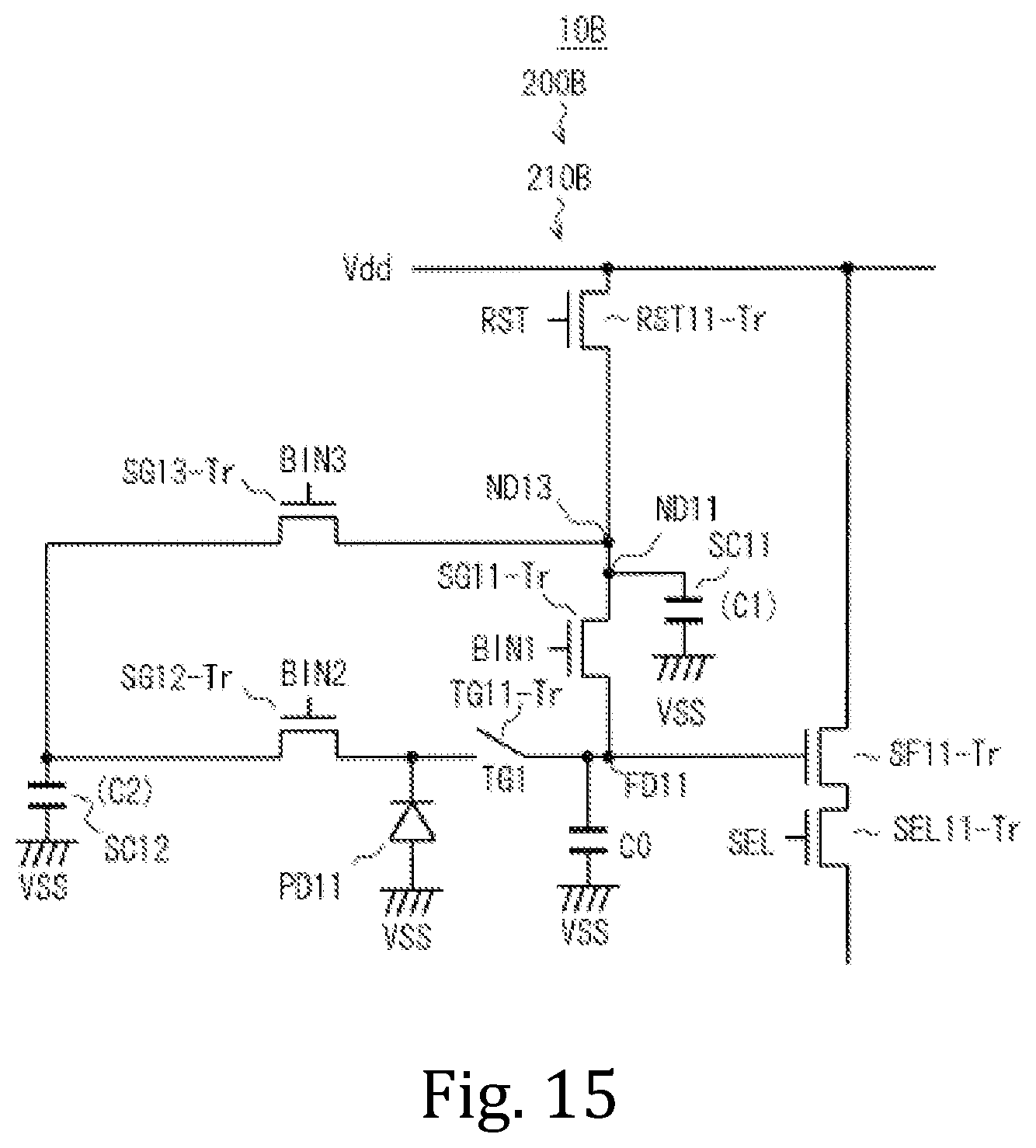 Patent US12445751 Figure 15 – Solid-state imaging device, method for driving solid-state imaging device, and electronic apparatus
