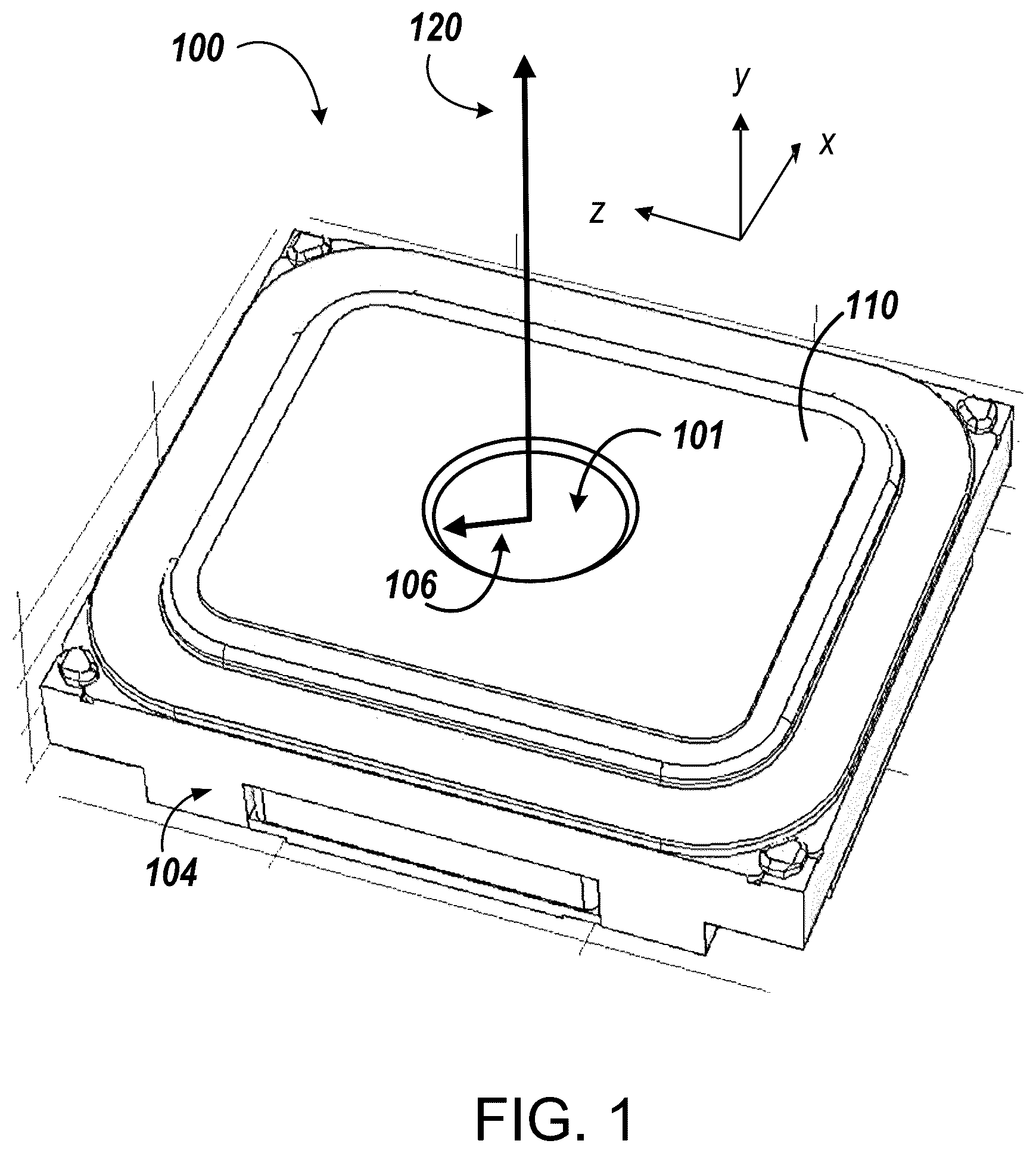 Patent US12445764 Figure 1 – Compression driver wide band microspeaker