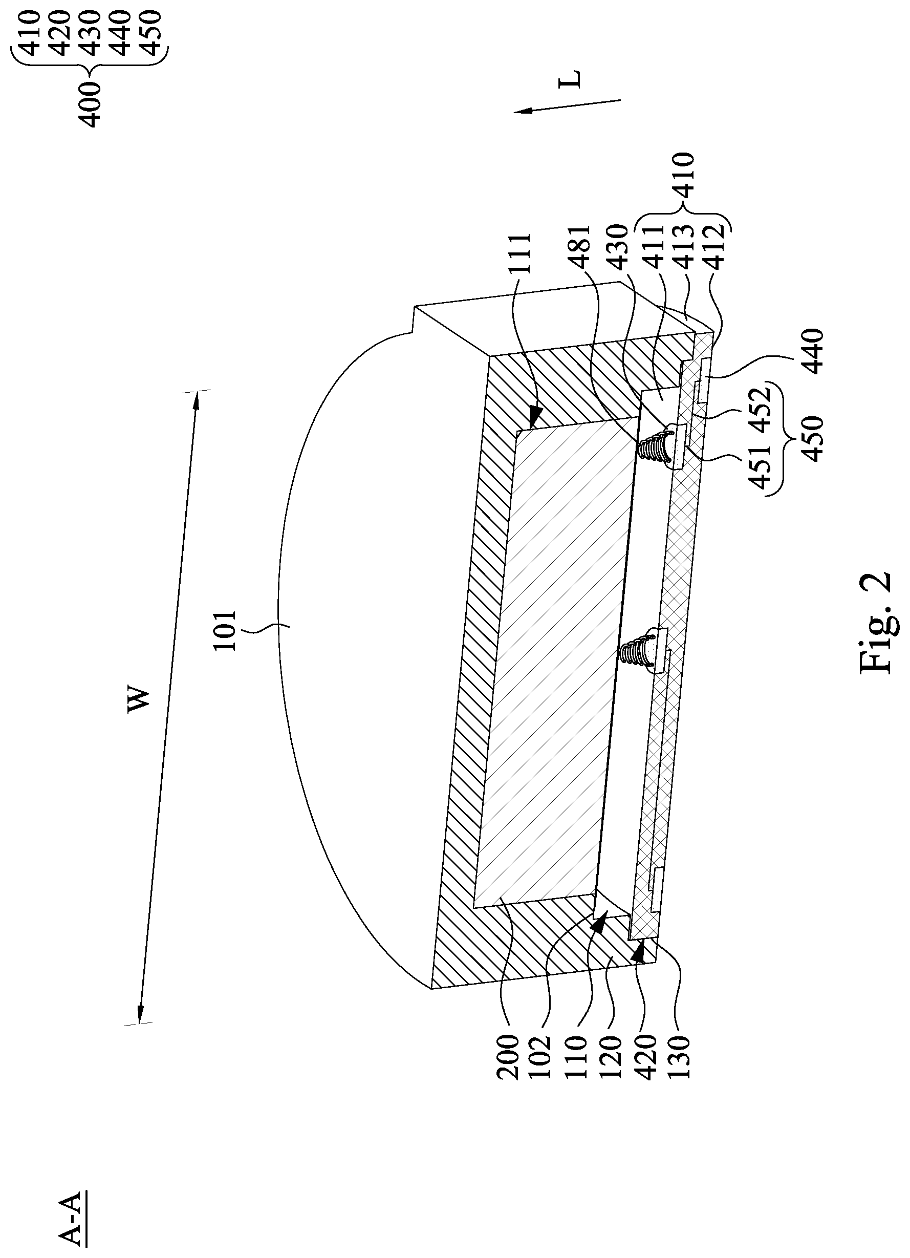 Patent US12445770 Figure 2 – Electroacoustic device and its circuit-board end cover