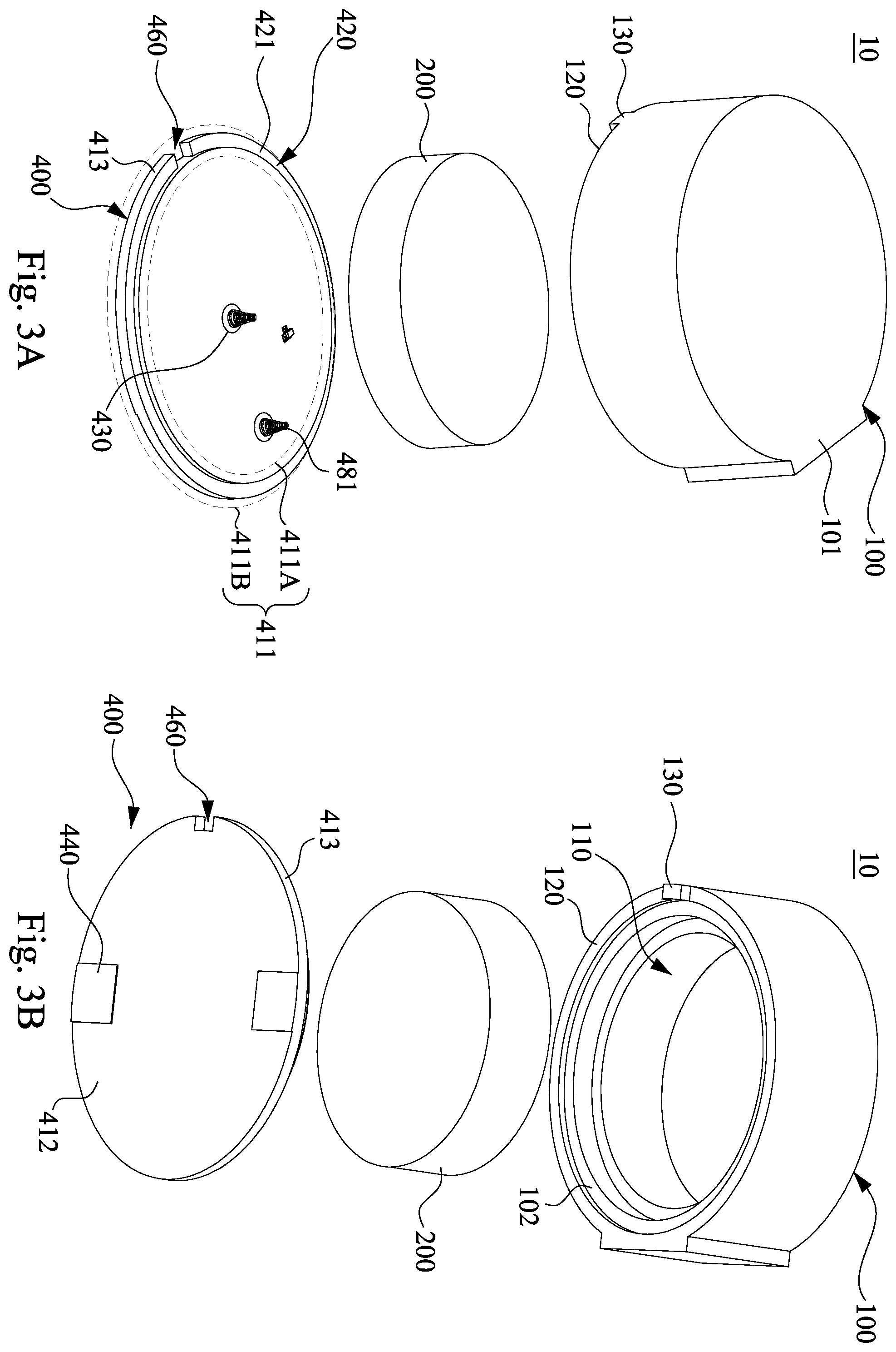Patent US12445770 Figure 3 – Electroacoustic device and its circuit-board end cover
