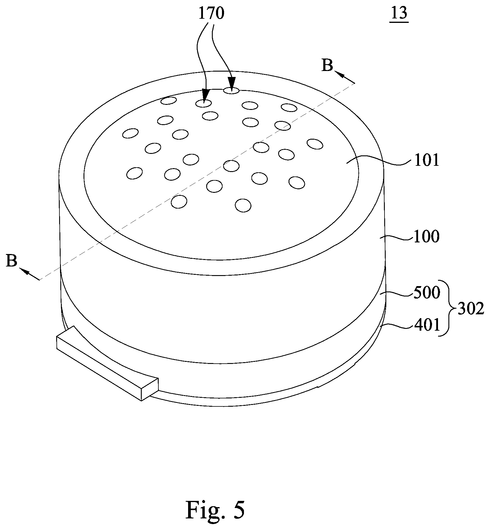 Patent US12445770 Figure 5 – Electroacoustic device and its circuit-board end cover