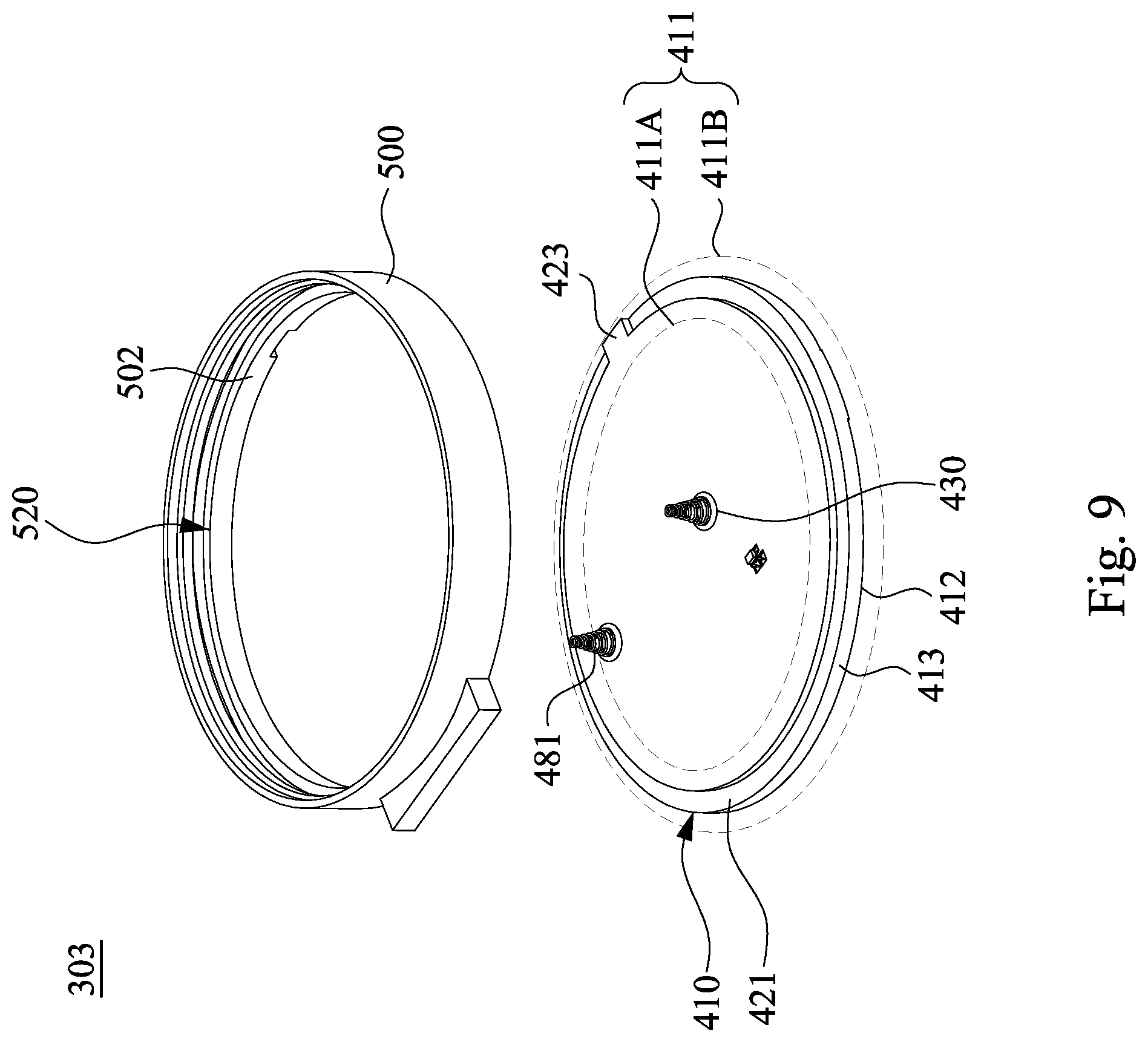 Patent US12445770 Figure 9 – Electroacoustic device and its circuit-board end cover