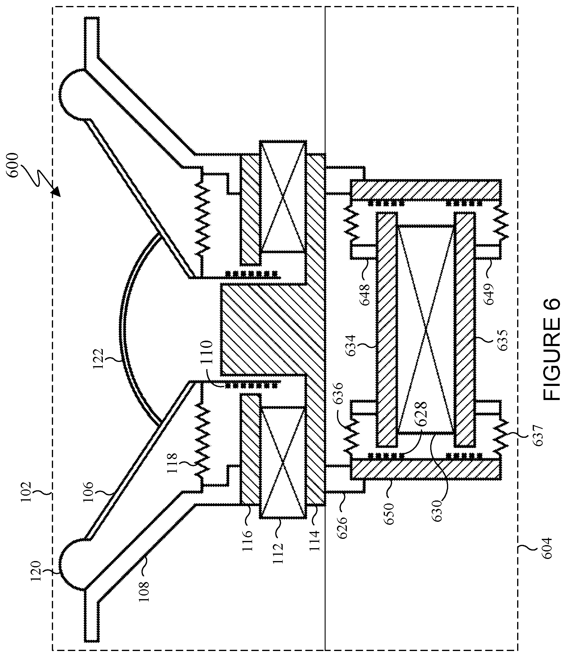 Patent US12445773 Figure 7 – Method and apparatus for reducing reaction forces in loudspeakers