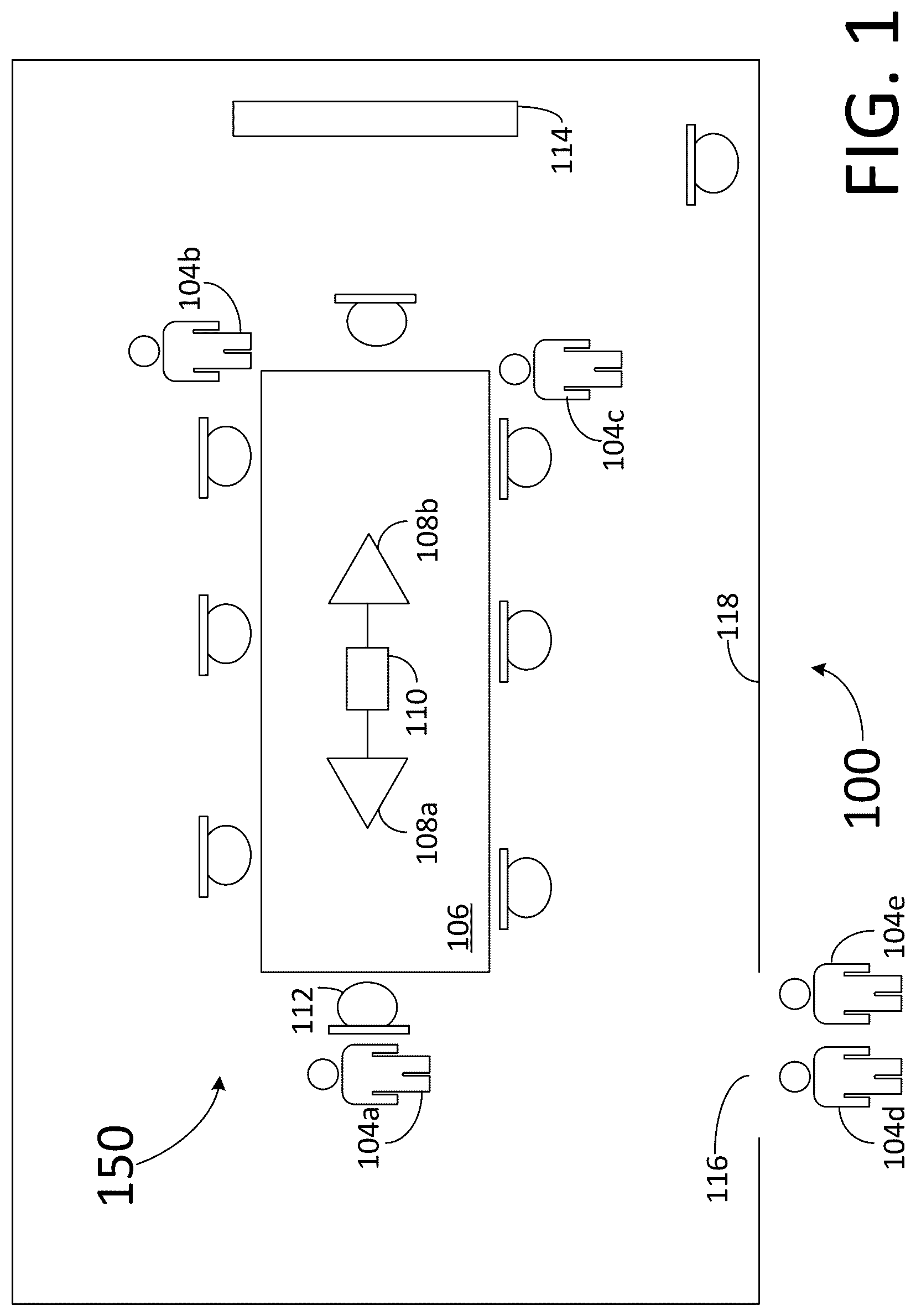 Patent US12445792 Figure 1 – Millimeter wave sensor used to optimize performance of a beamforming microphone array