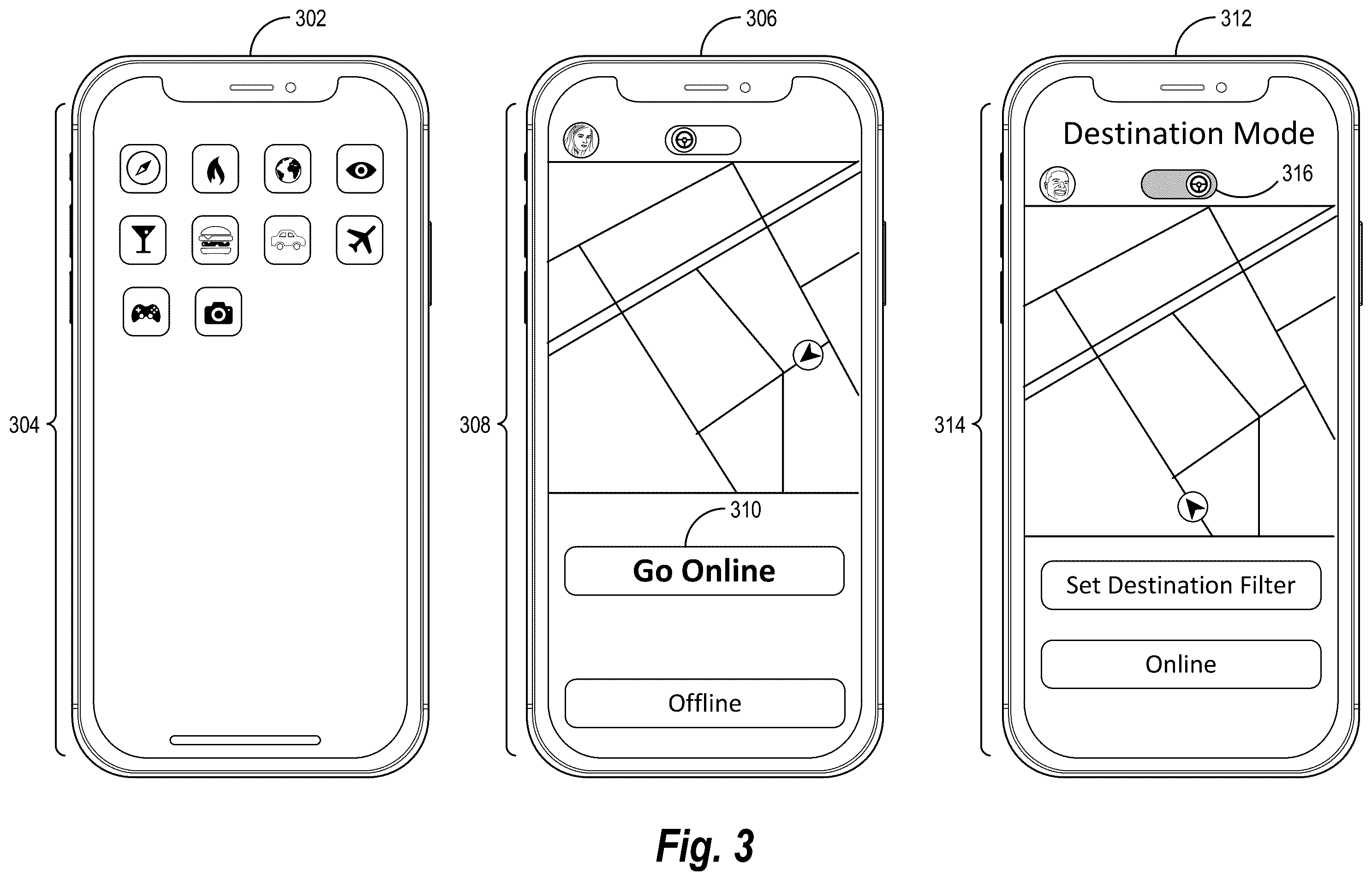 Patent US12445802 Figure 3 – Intelligently transmitting digital transportation requests to provider devices to increase network coverage time and improve transportation system efficiency