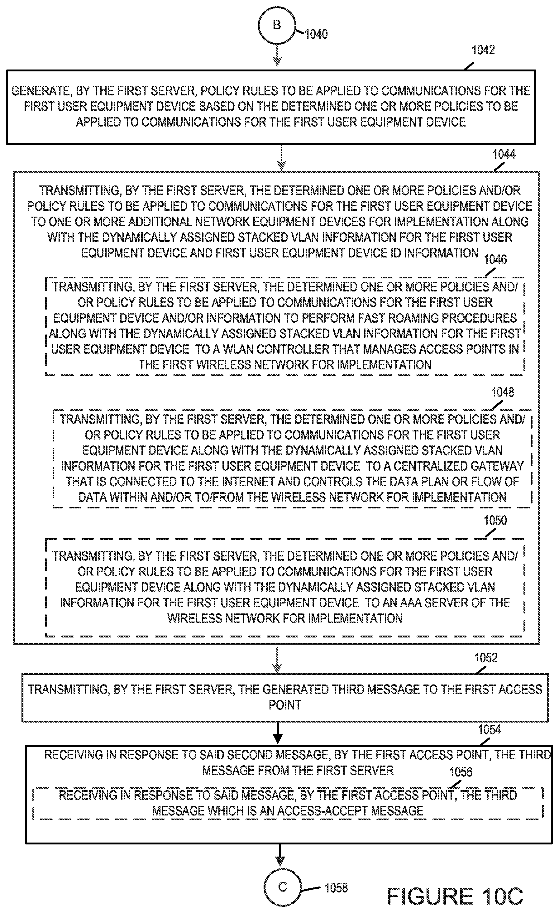 Patent US12445844 Figure 12 – Methods and apparatus for implementing VLAN stacking for seamless roaming in high density wireless networks