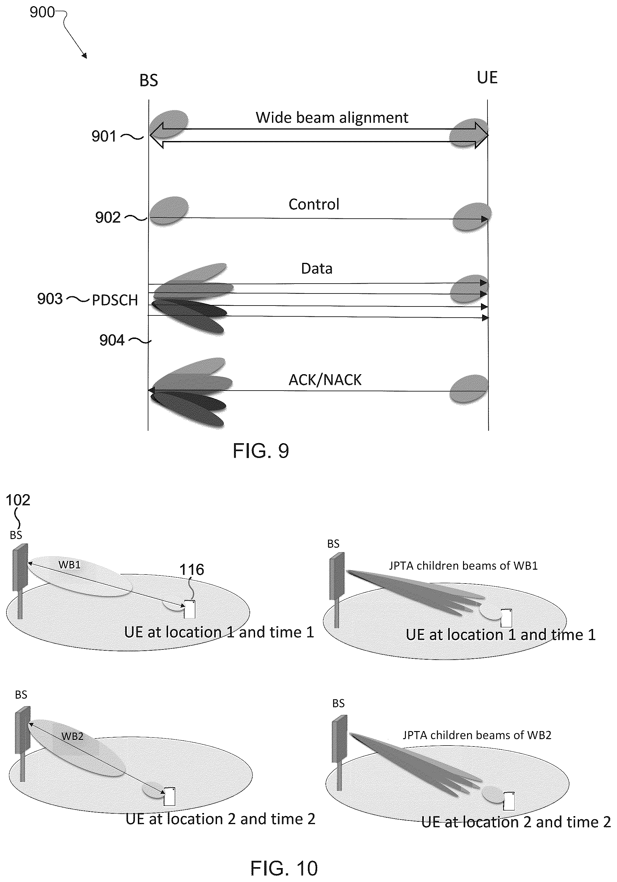 Patent US12445863 Figure 8 – Mobility robustness using joint phase-time arrays