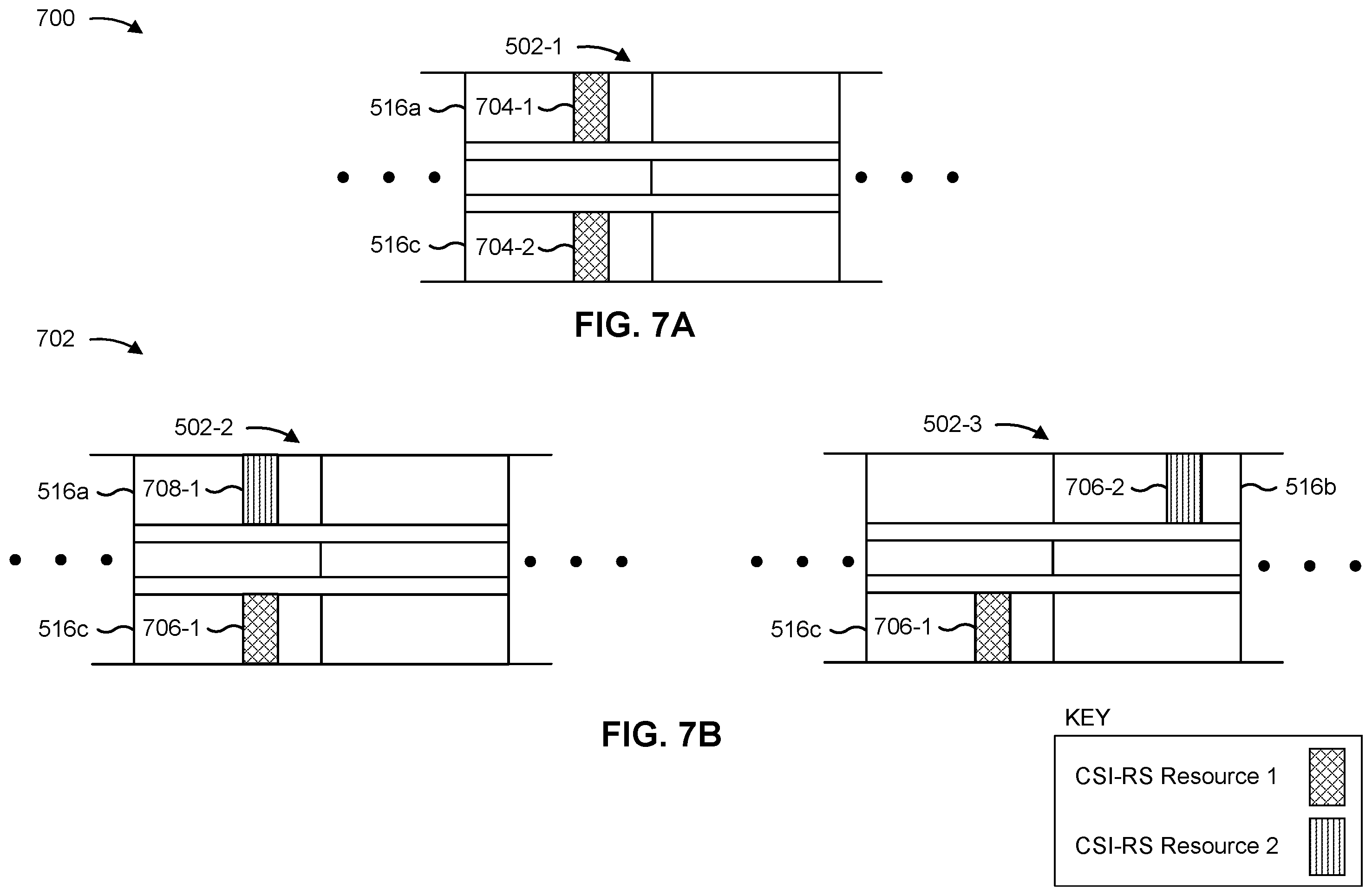 Patent US12445885 Figure 7 – Channel state information reference signal estimation granularity configuration in full-duplex