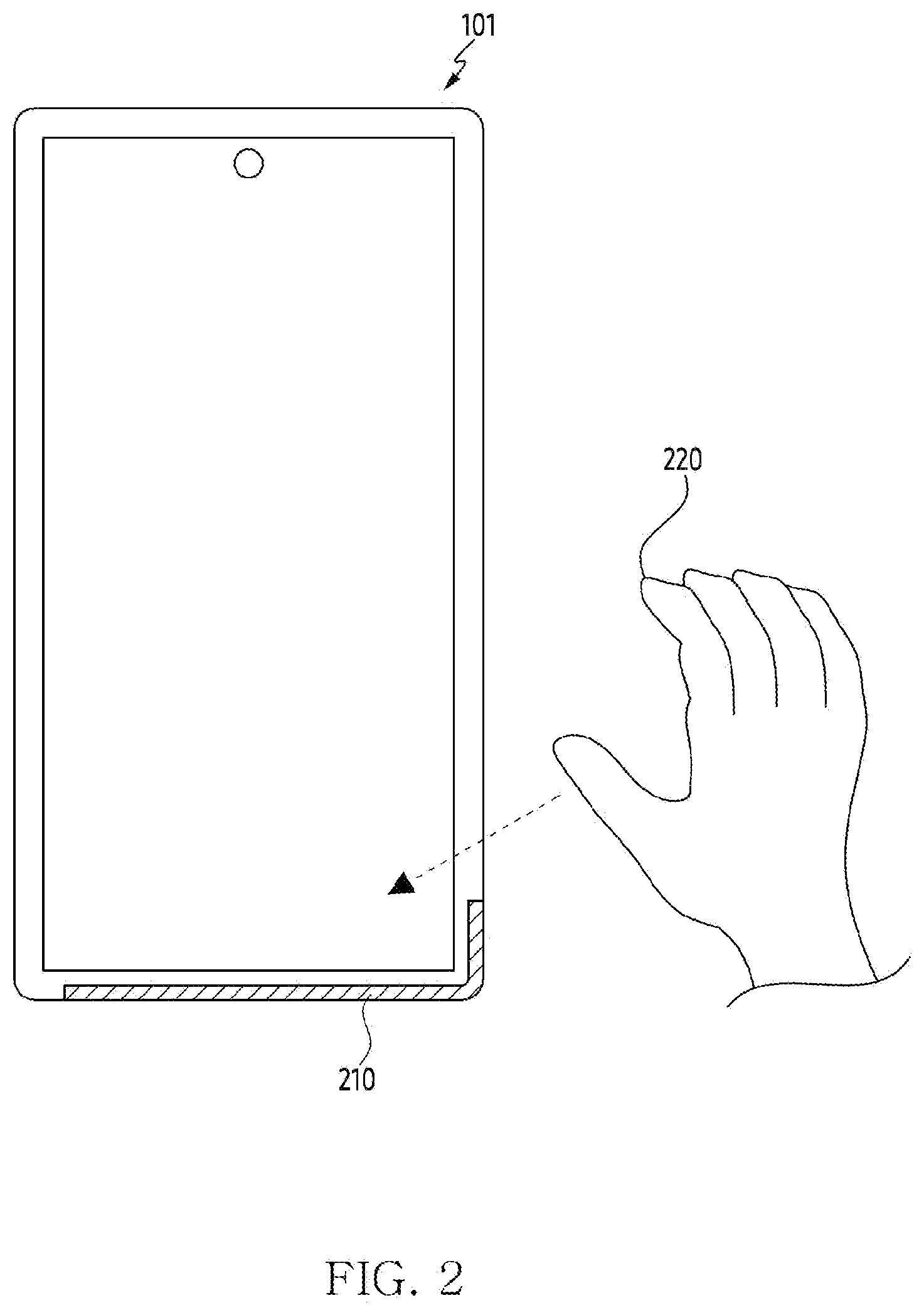 Patent US12445973 Figure 2 – Electronic device for adjusting parameter for driving of grip sensor and method thereof