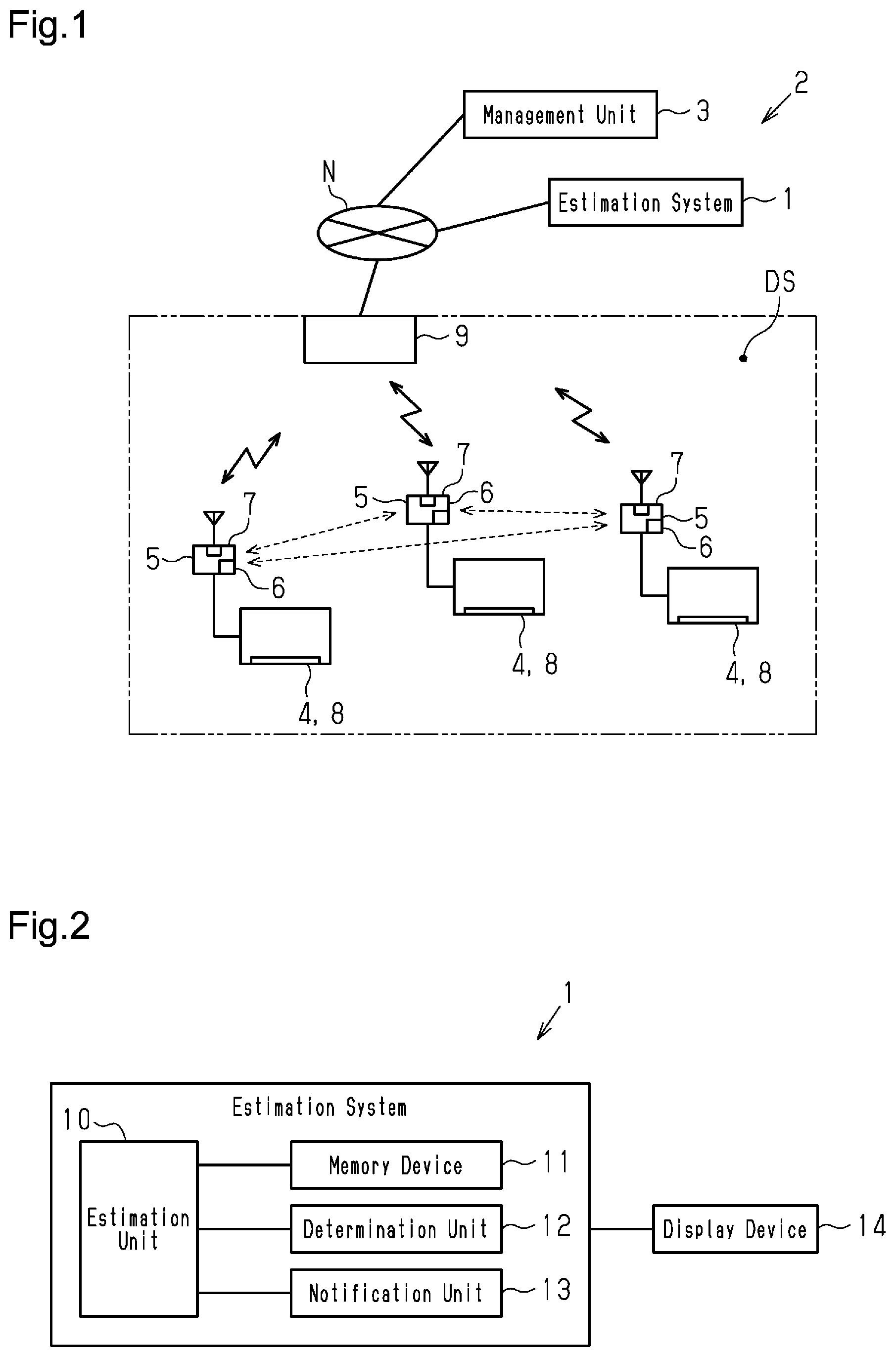 Patent US12445994 — Estimation system and estimation method — Figure 1