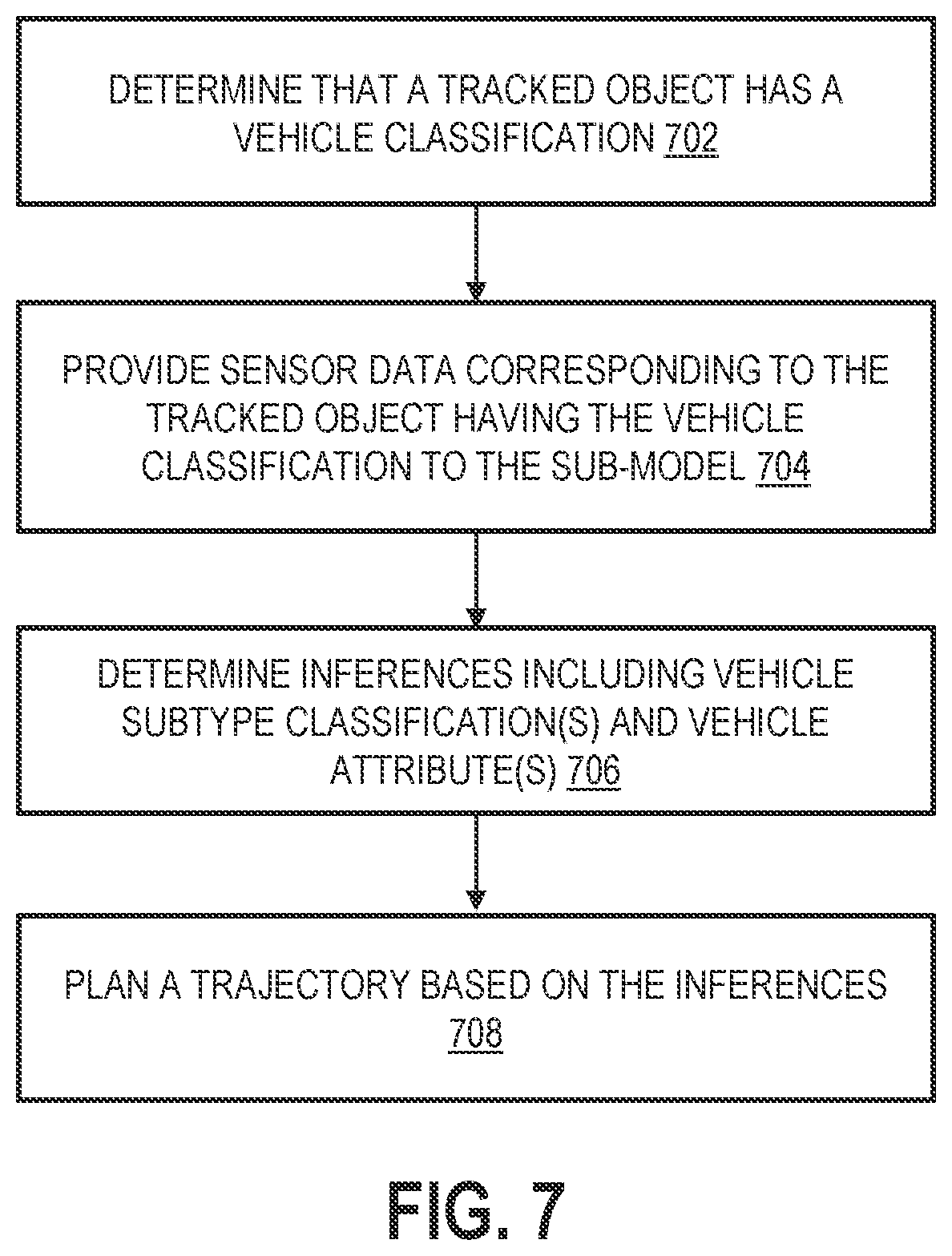 Patent US12448009 Figure 7 – Perception and understanding of vehicles