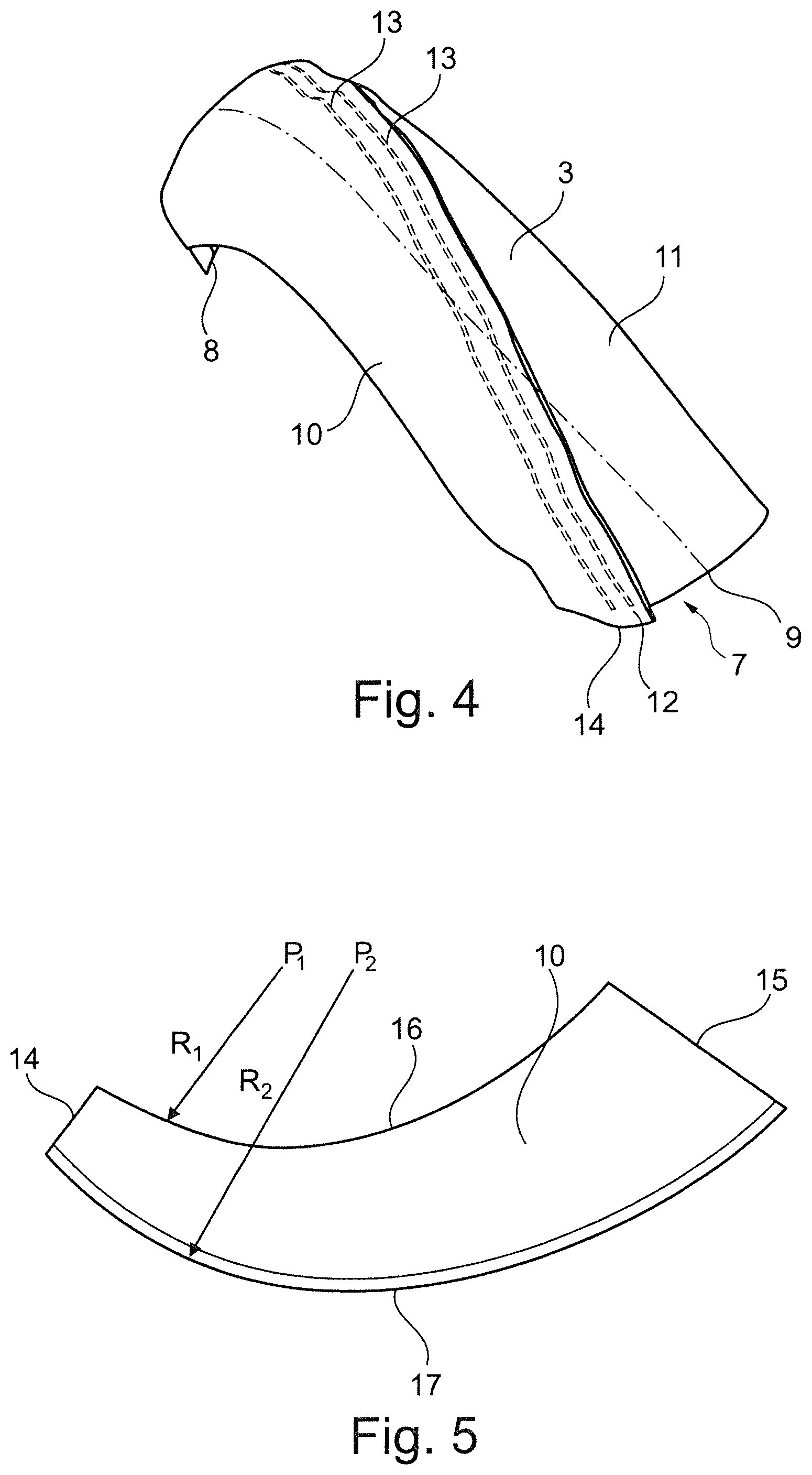 Patent US12448012 Figure 3 – Cornerpiece of a convolute of a bellows of a gangway and method for producing such a cornerpiece
