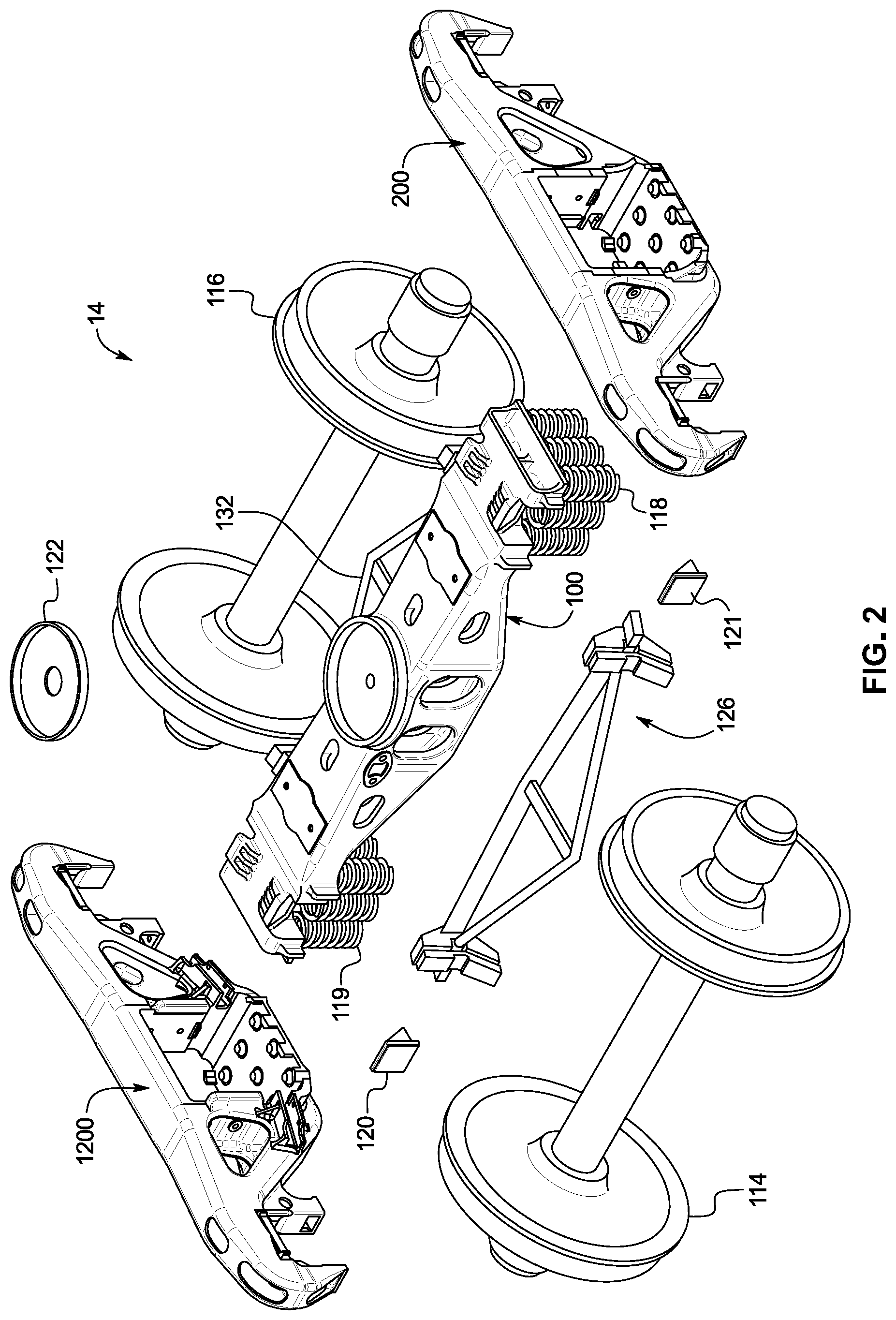 Patent US12448014 Figure 2 – Railroad car truck side frame