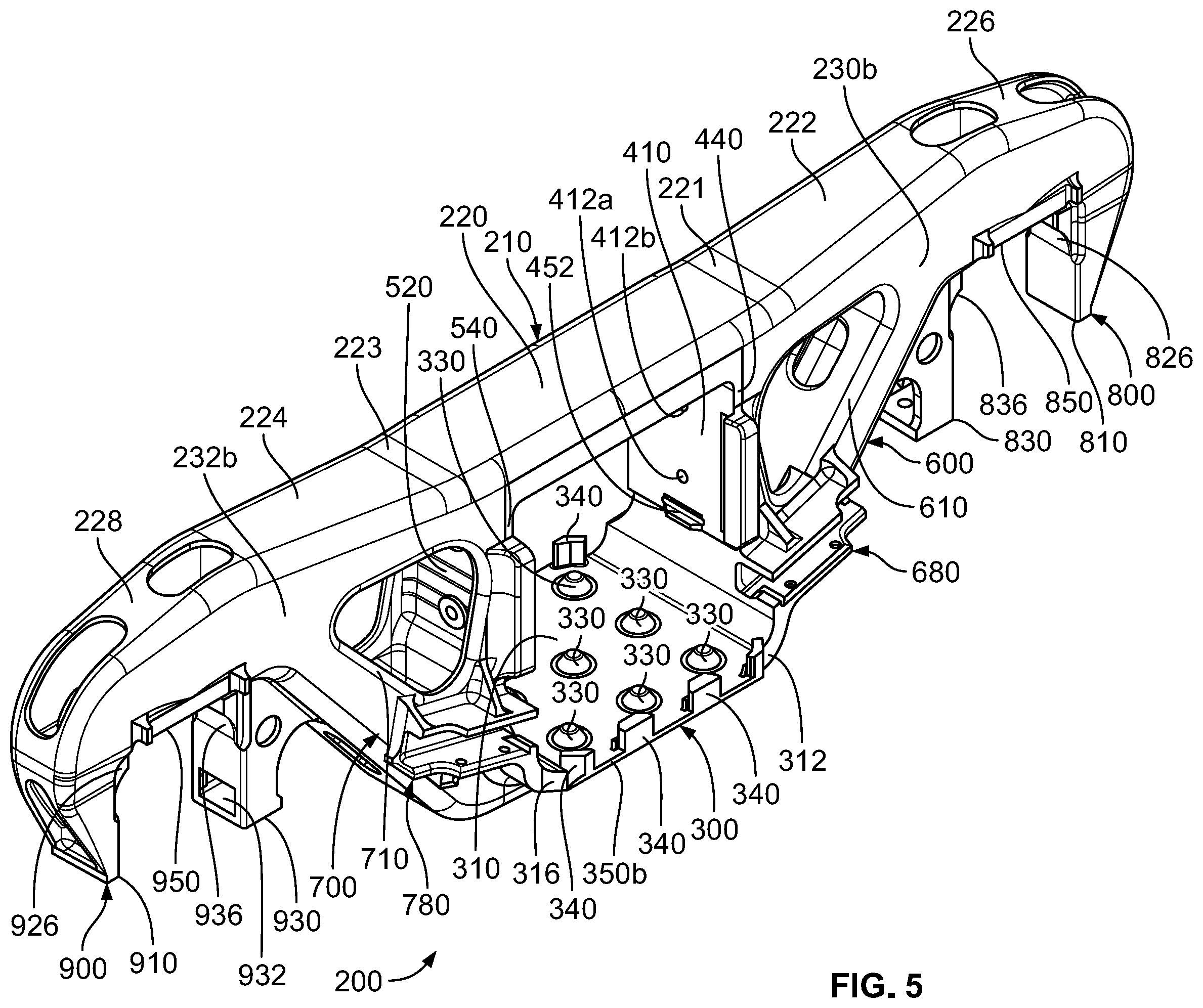 Patent US12448014 Figure 5 – Railroad car truck side frame