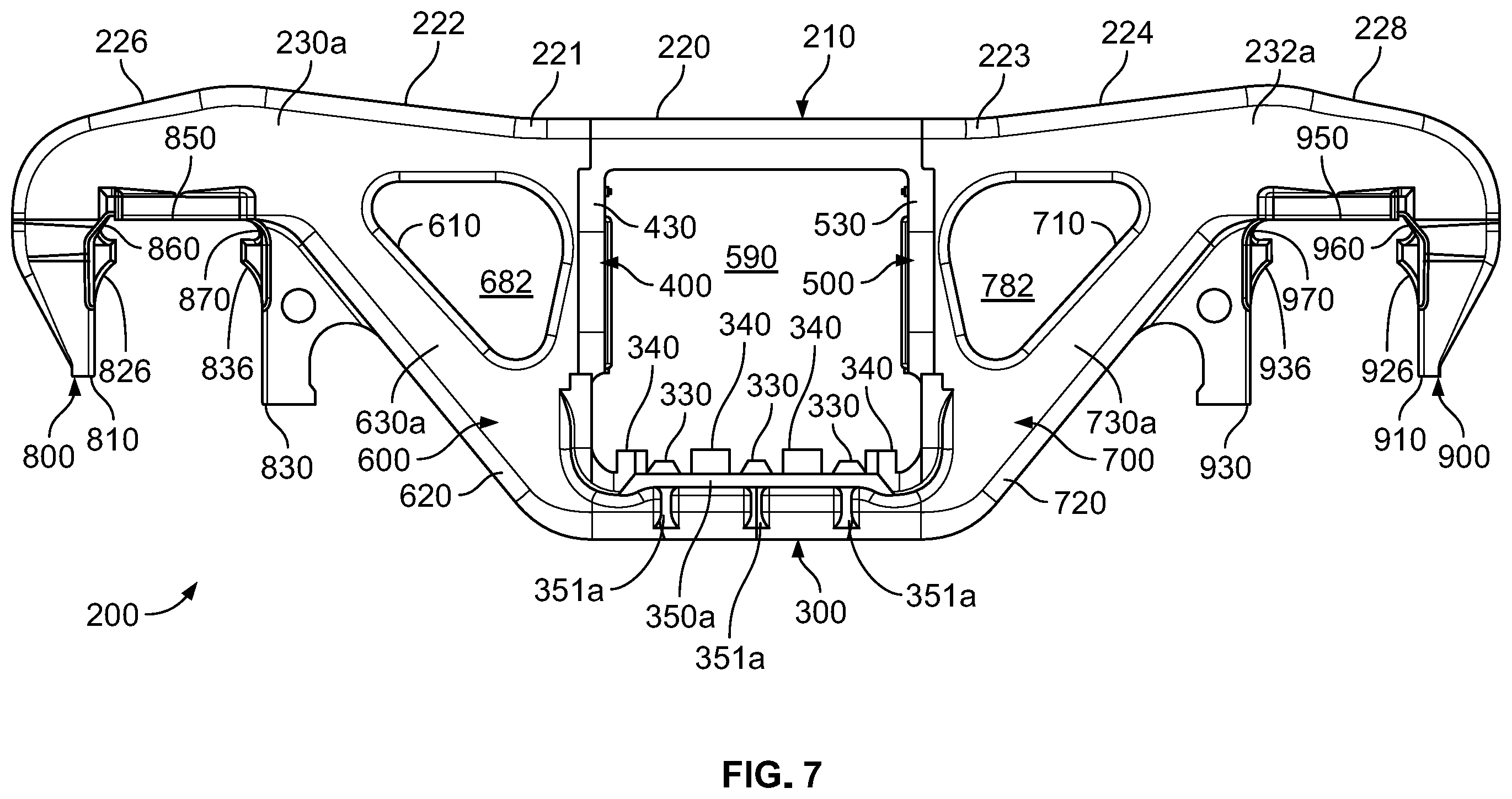 Patent US12448014 Figure 7 – Railroad car truck side frame