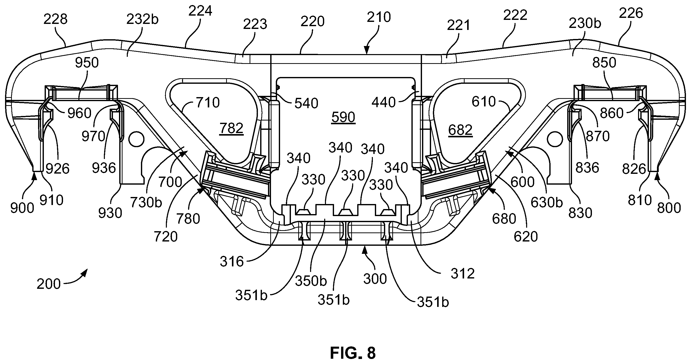 Patent US12448014 Figure 8 – Railroad car truck side frame