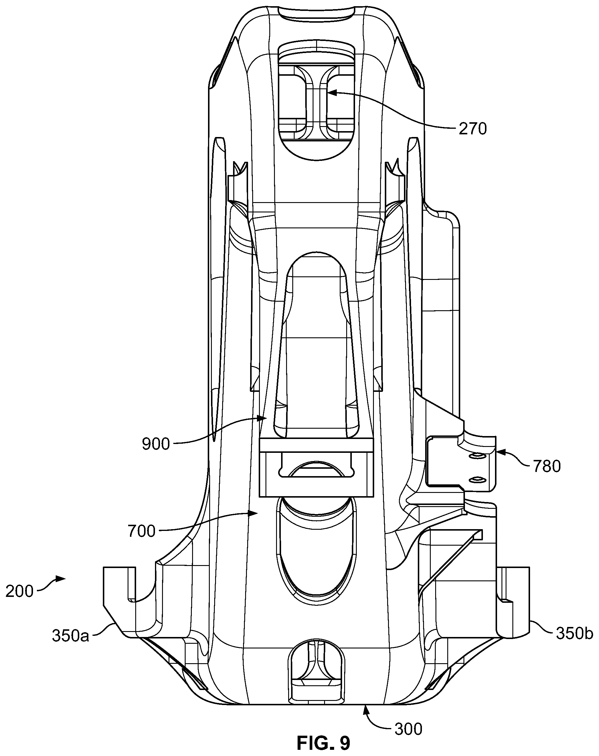 Patent US12448014 Figure 9 – Railroad car truck side frame