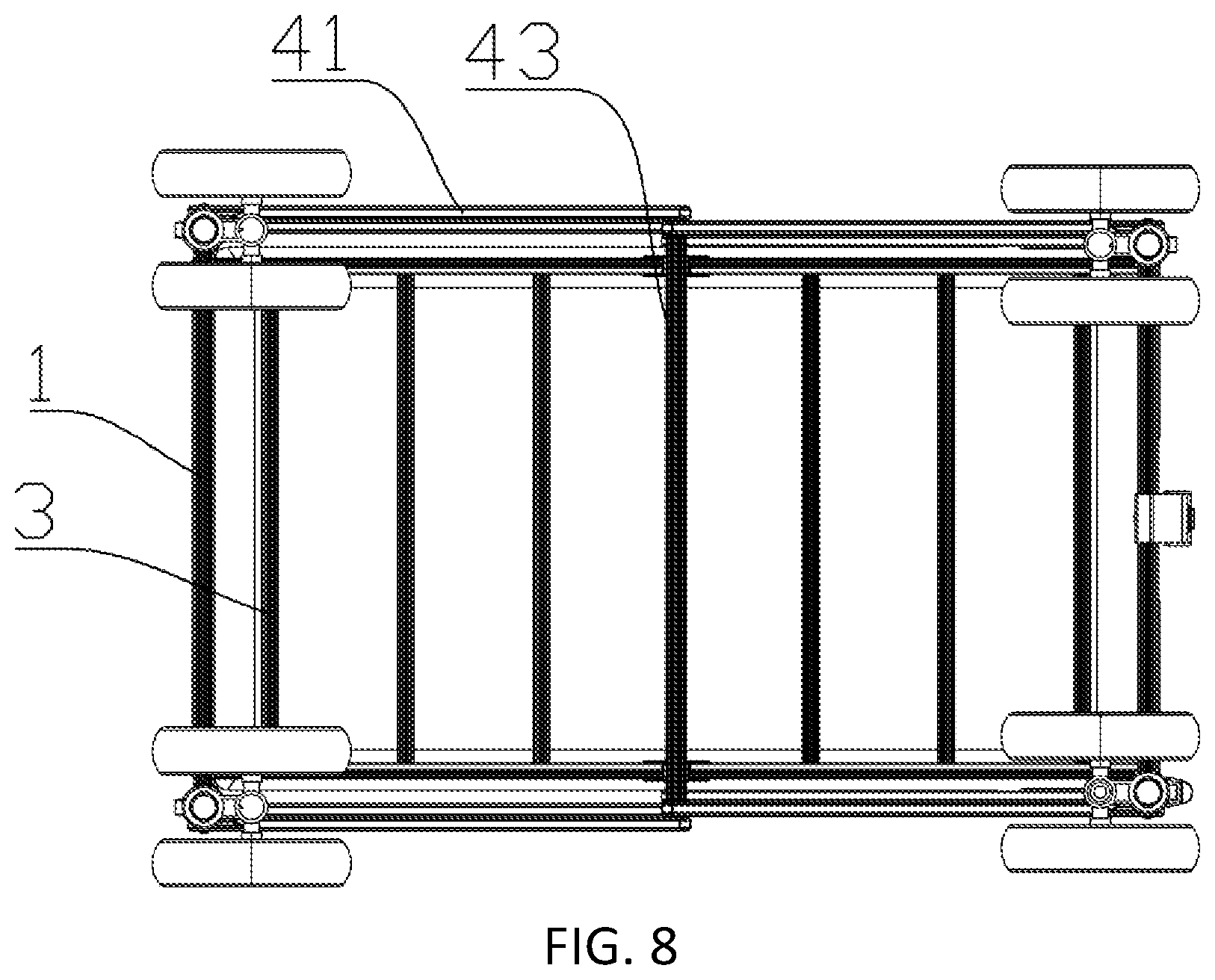Patent US12448018 Figure 8 – Folding trolley
