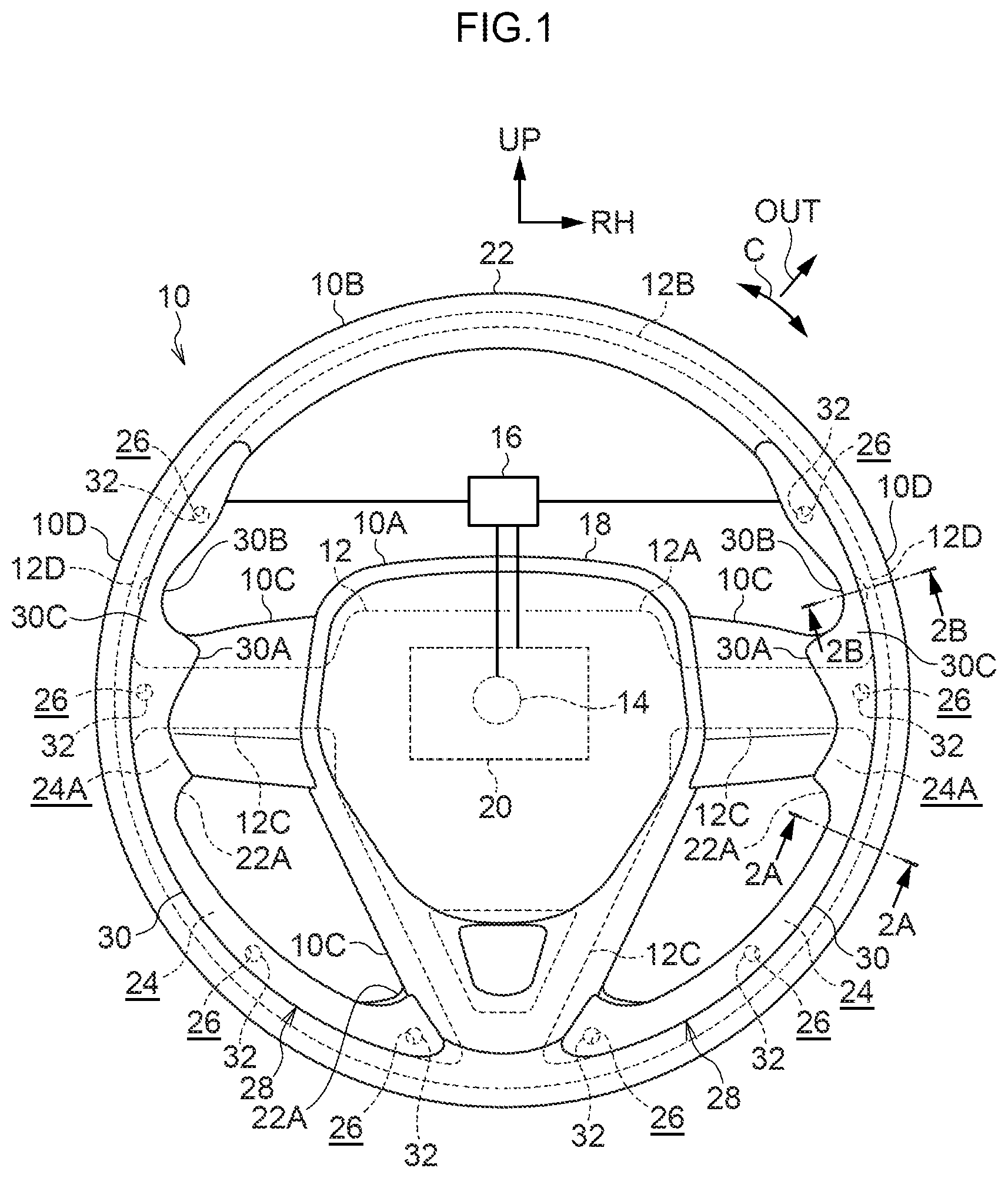Patent US12448024 — Decorative body — Figure 1