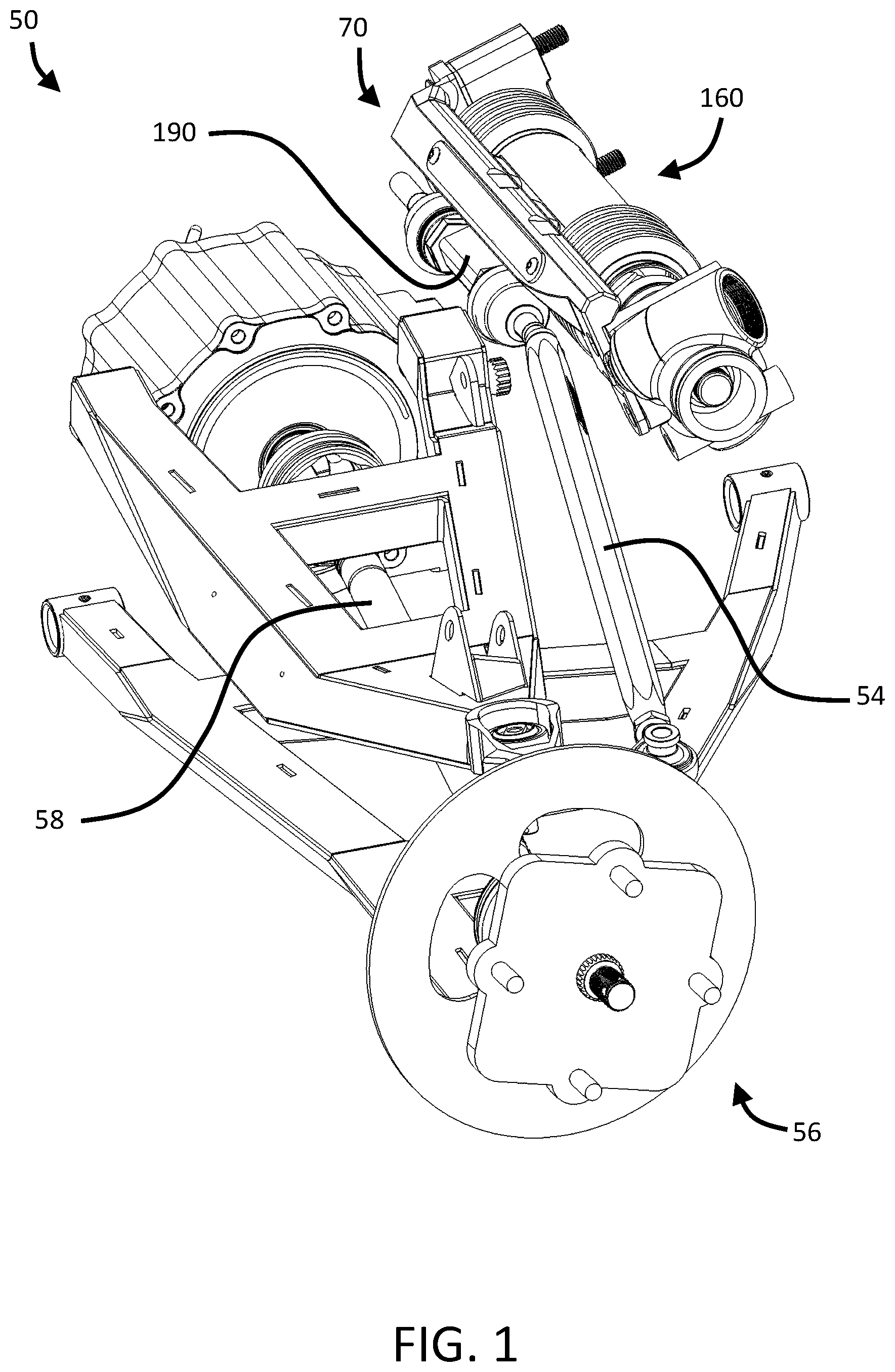 Patent US12448026 — Steering rack brace — Figure 1