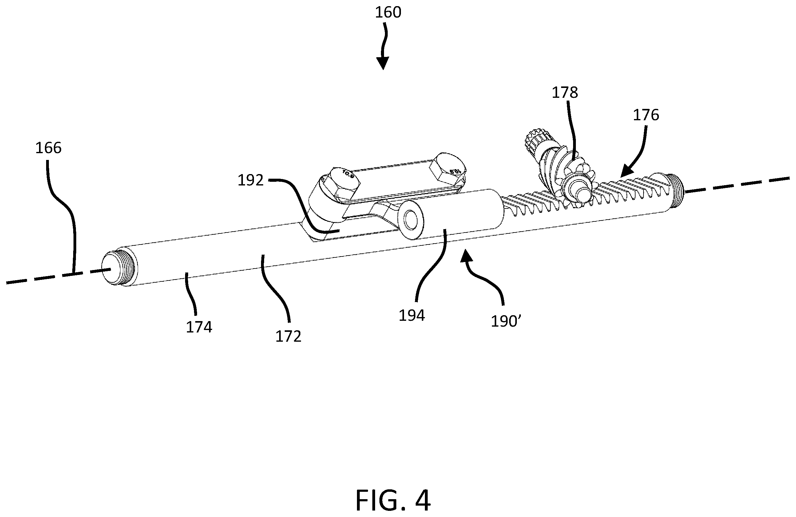 Patent US12448026 Figure 4 – Steering rack brace