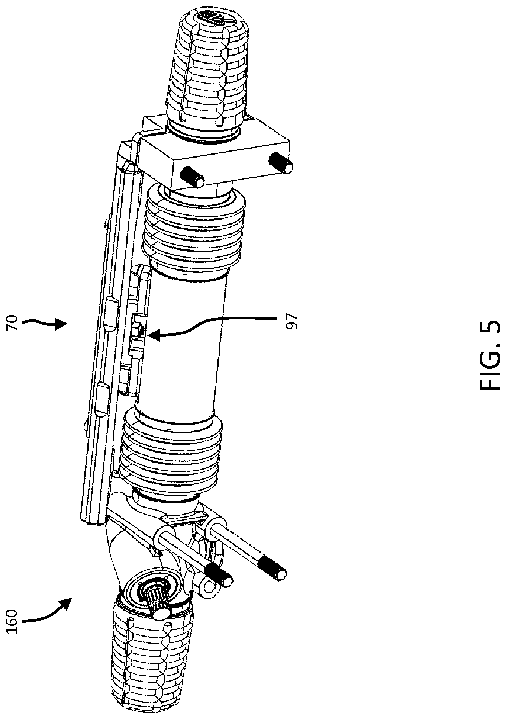 Patent US12448026 Figure 5 – Steering rack brace