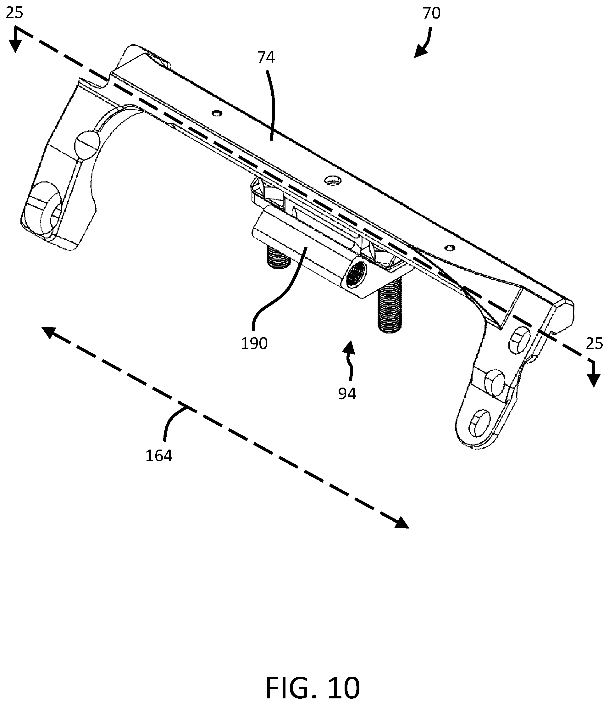 Patent US12448026 Figure 10 – Steering rack brace