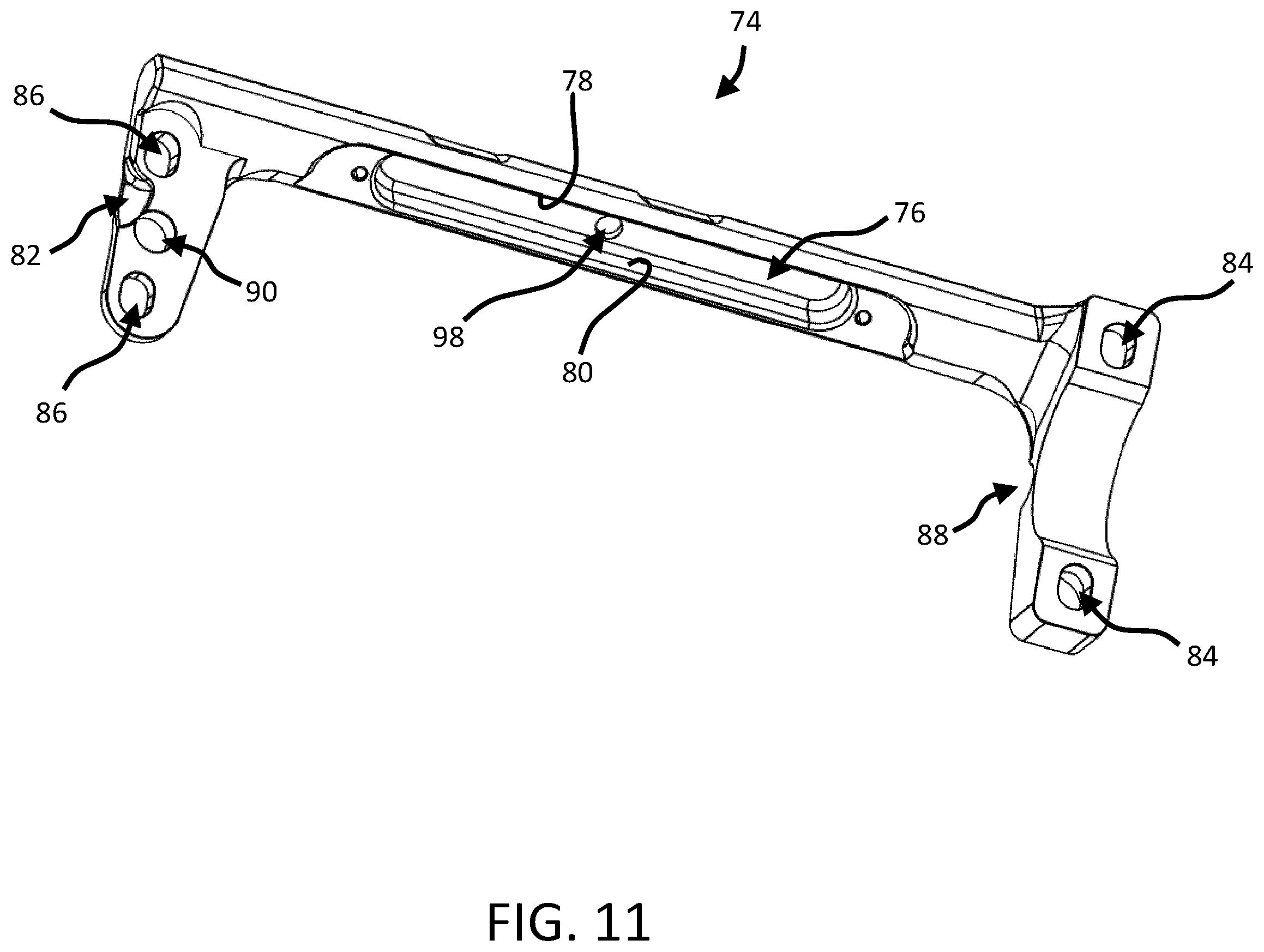 Patent US12448026 Figure 11 – Steering rack brace
