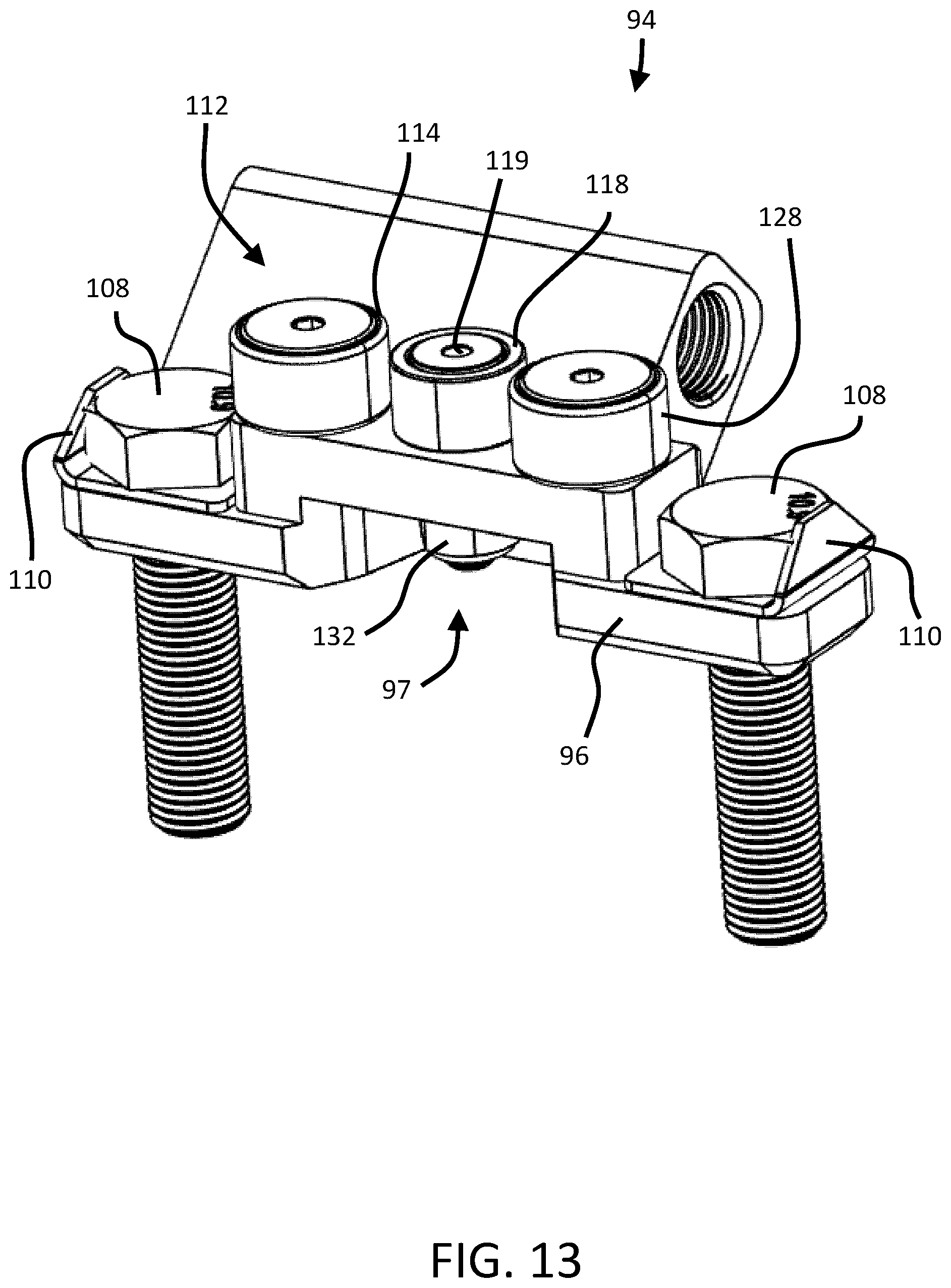 Patent US12448026 Figure 13 – Steering rack brace