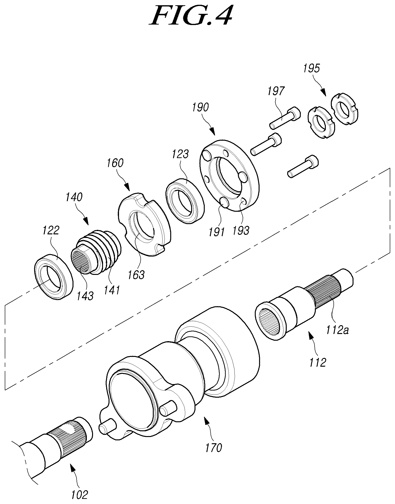 Patent US12448027 Figure 4 – Steer by wire type steering apparatus