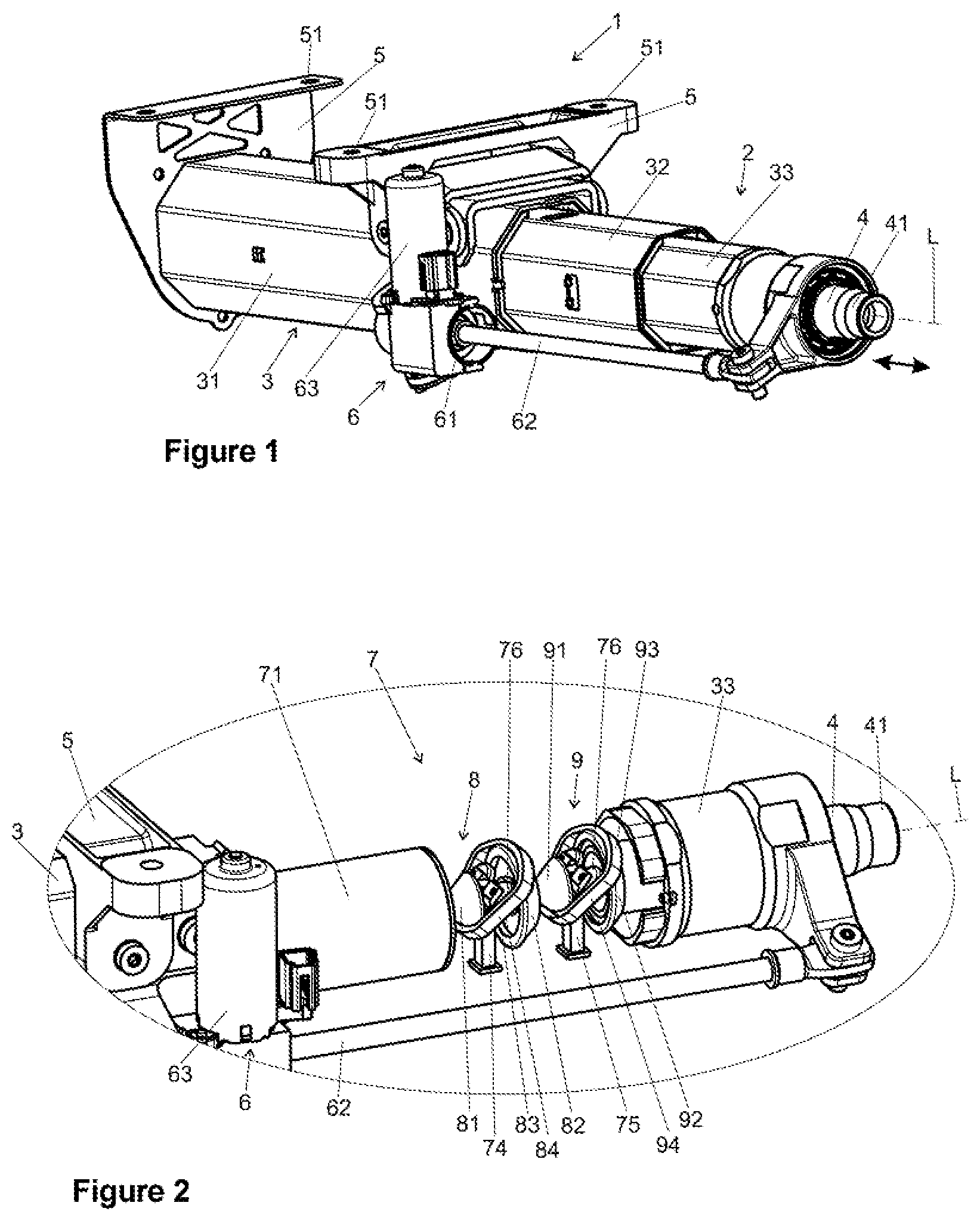 Patent US12448028 Figure 1 – Feedback actuator for a steering device of a motor vehicle and steering column for a motor vehicle
