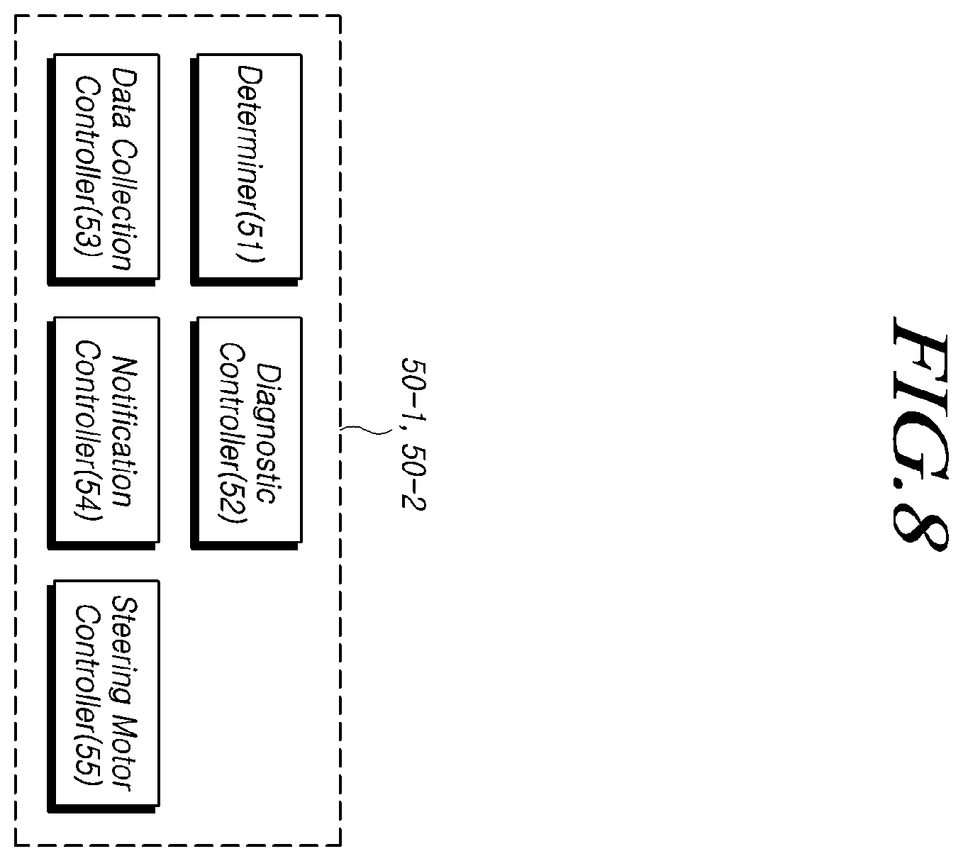 Patent US12448029 Figure 8 – Steering control device, steering assist device and method
