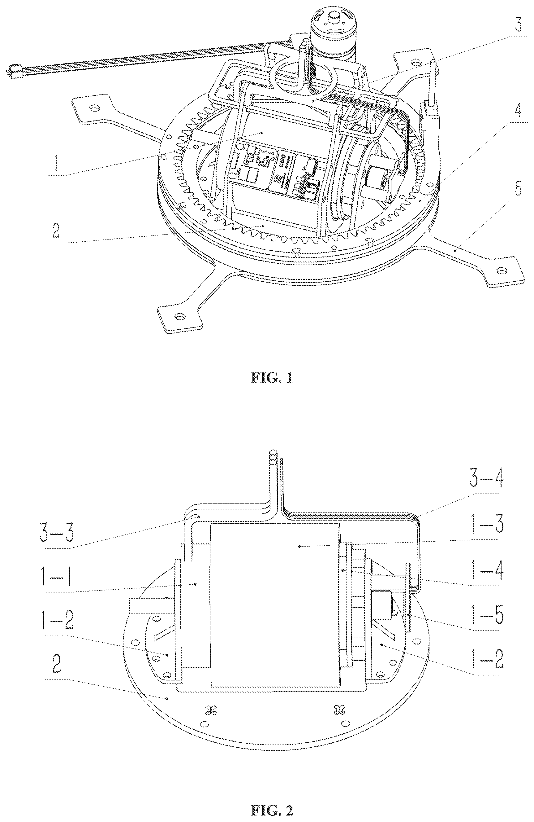 Patent US12448038 Figure 1 – Steering wheel structure for an omnidirectional mobile robot chassis