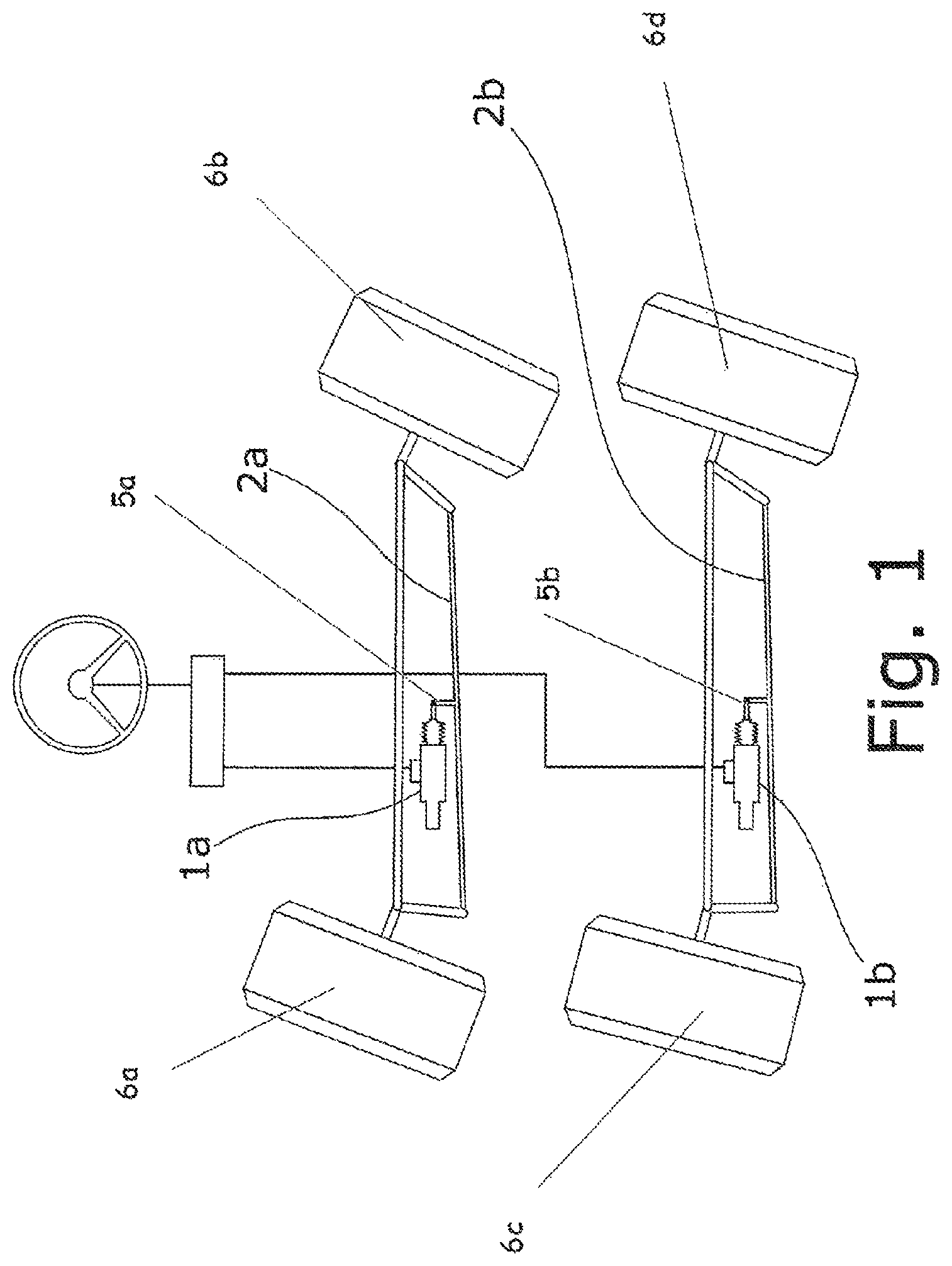 Patent US12448039 Figure 1 – Electromechanical dual steering system for a utility vehicle