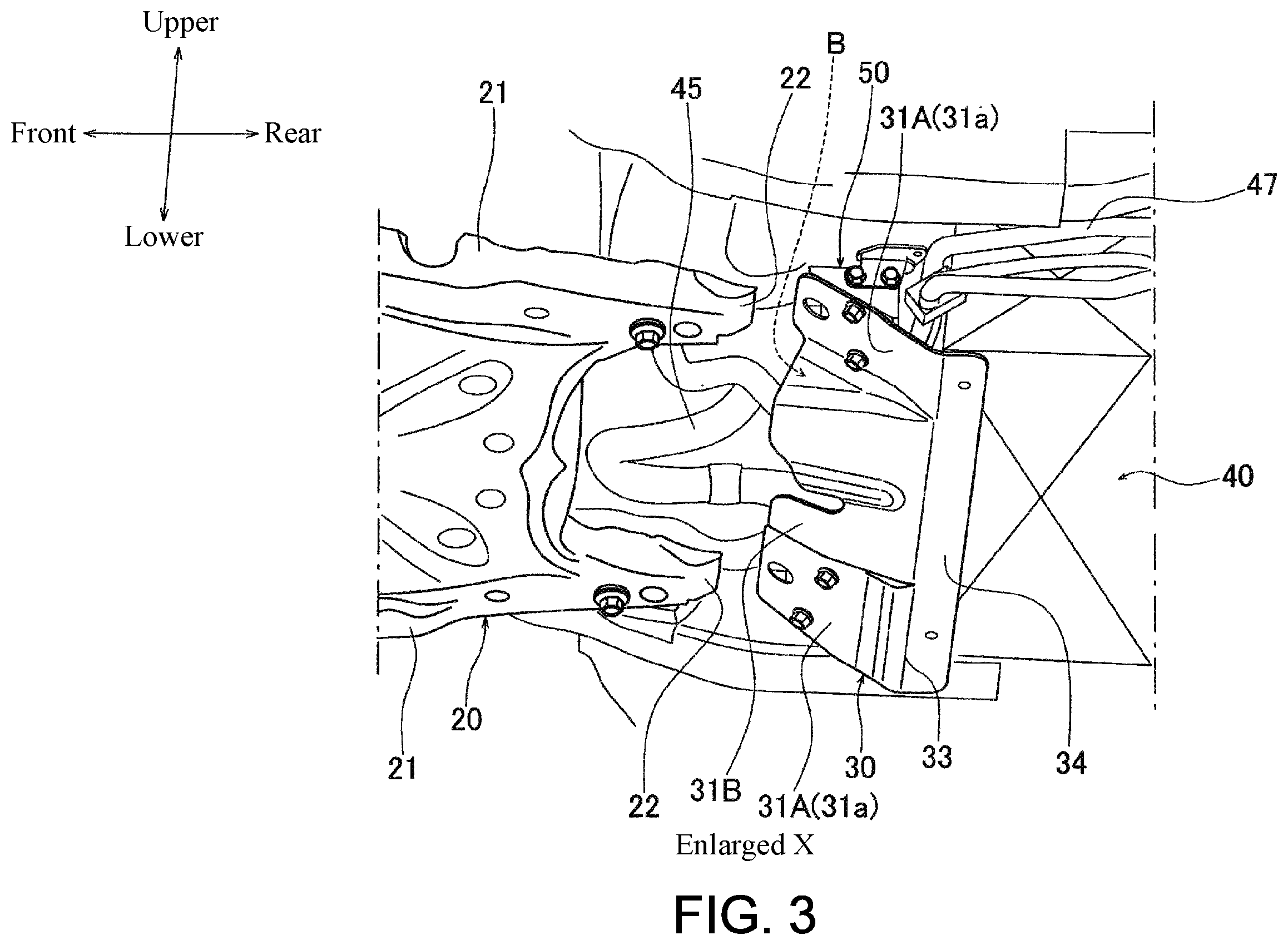 Patent US12448047 Figure 3 – Device protection structure of vehicle body
