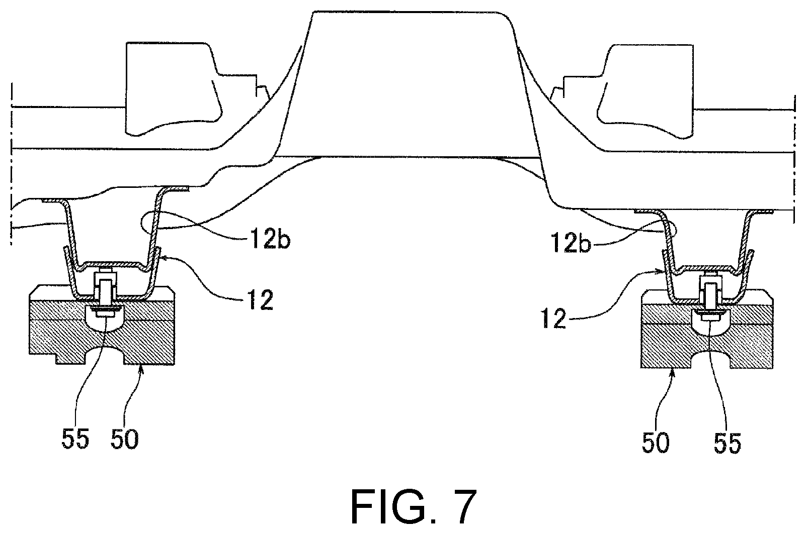 Patent US12448047 Figure 7 – Device protection structure of vehicle body