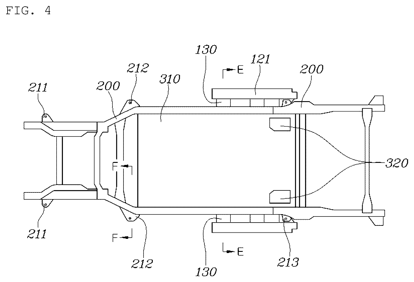 Patent US12448048 Figure 4 – Chassis cab vehicle