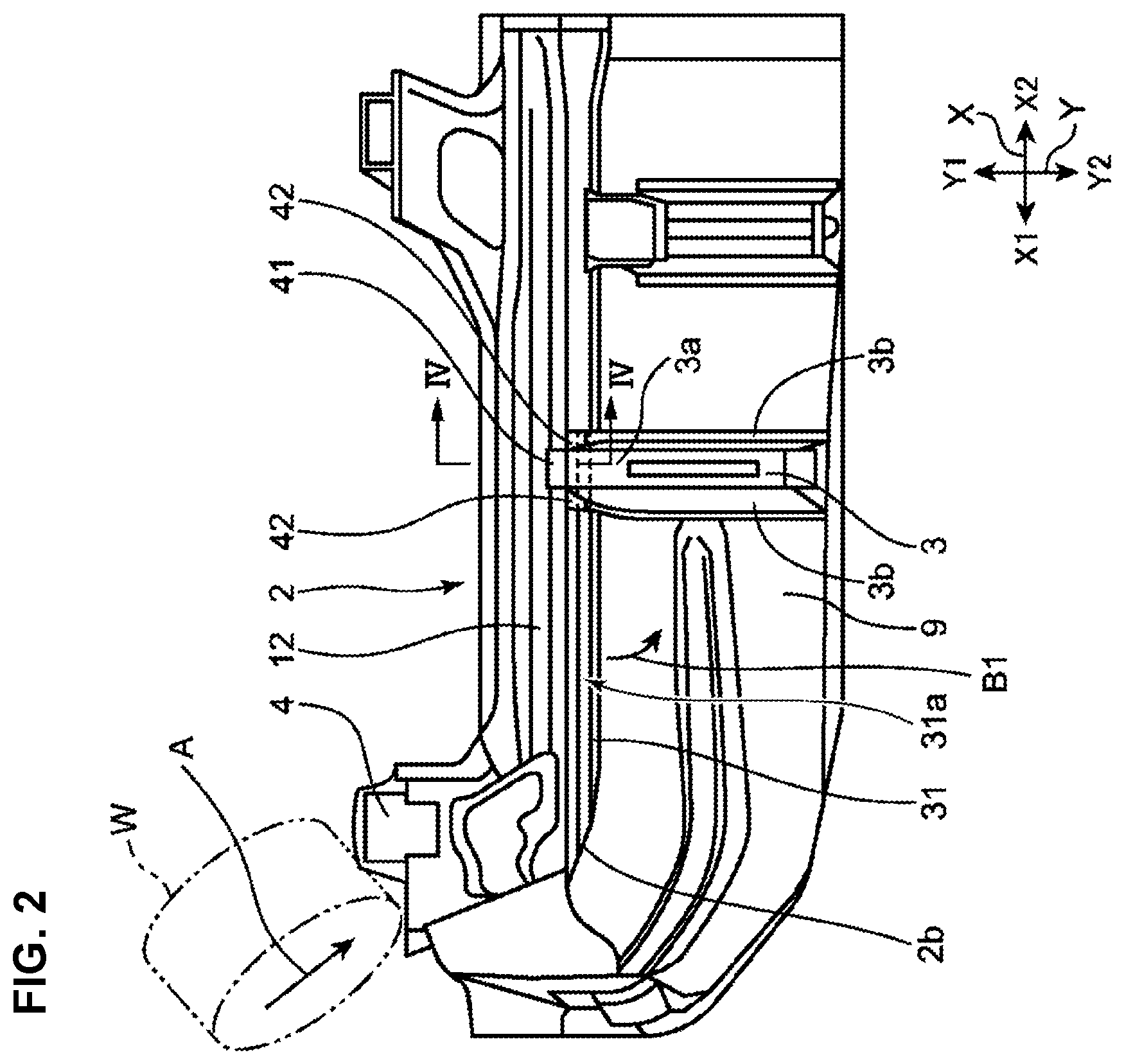 Patent US12448050 Figure 2 – Lower vehicle-body structure of vehicle